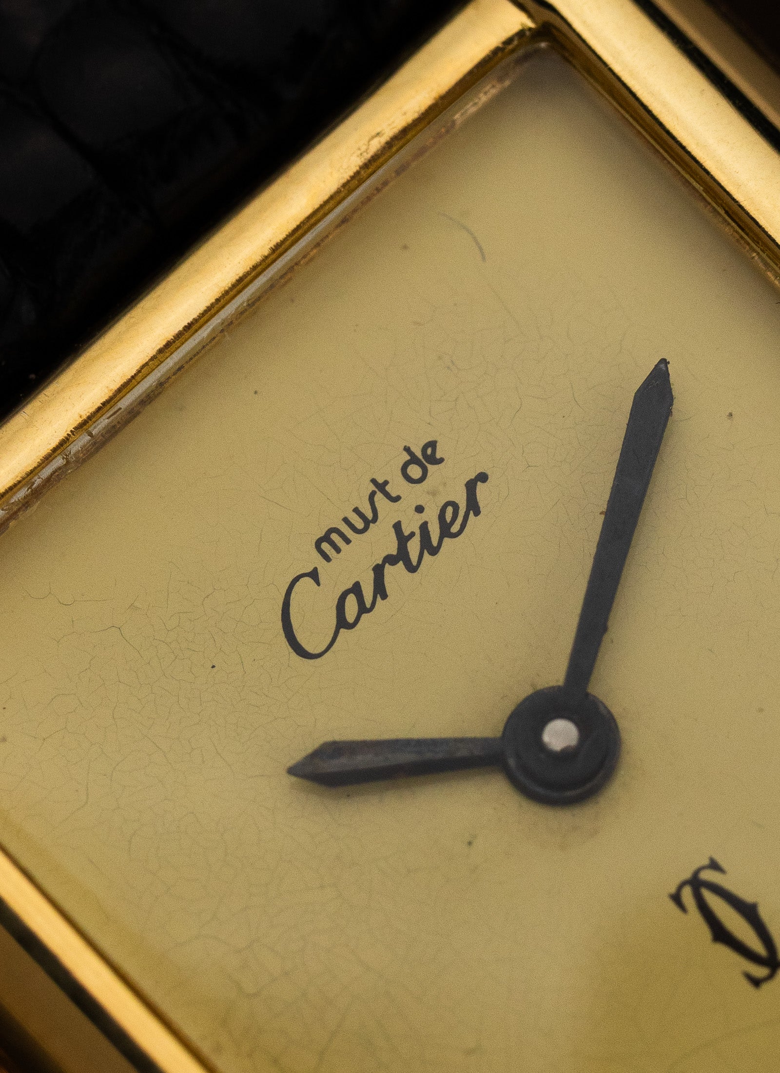 1980s Lady Must de Cartier Tank "Limoncello" Manual wind Serviced