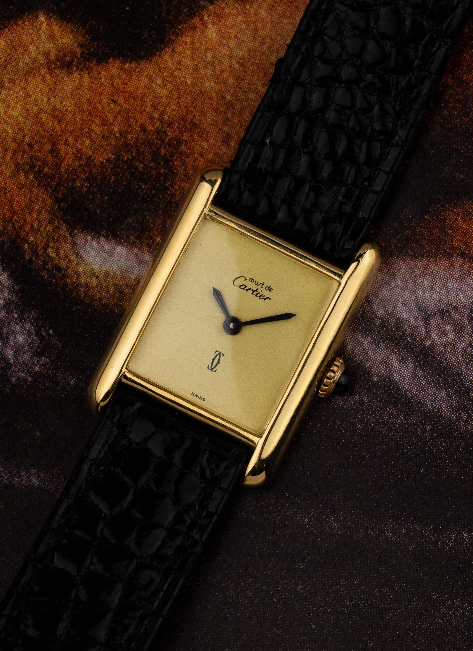 1980s Lady Must de Cartier Tank "Limoncello" Manual wind Serviced