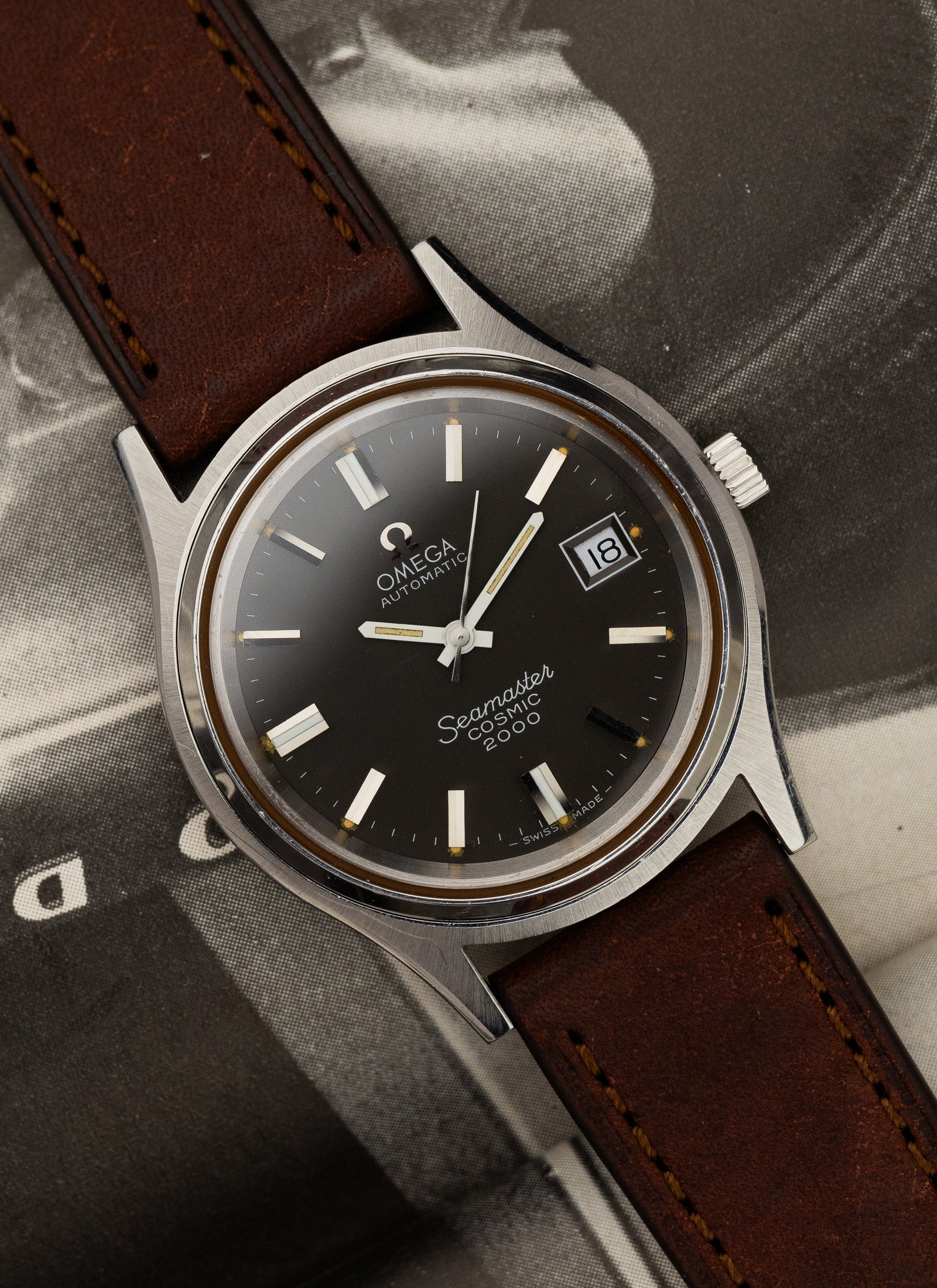 1970s Omega Seamaster Cosmic 2000 166.128 cal. 1012 Grey Dial Serviced