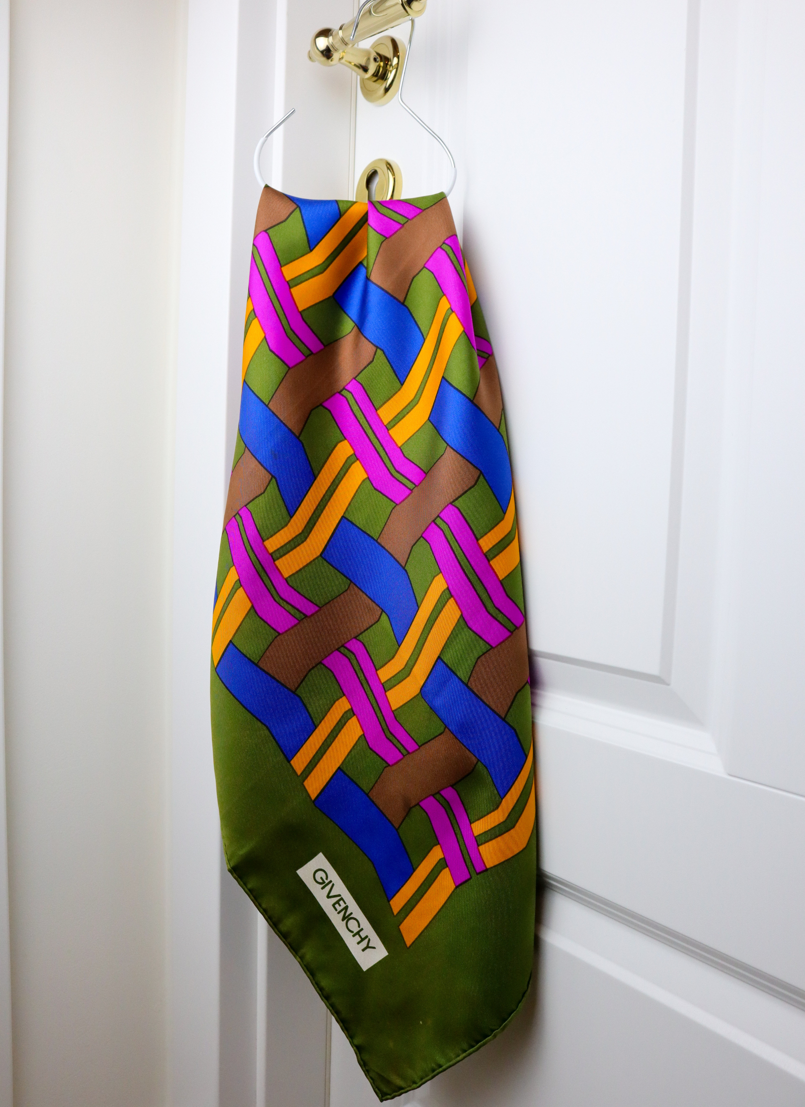 Givenchy - jedwabna apaszka „Color Weave”