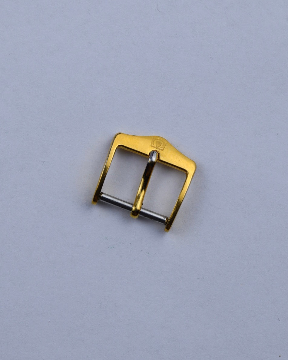 Pozłacana sprzączka klamerka Omega 14 mm