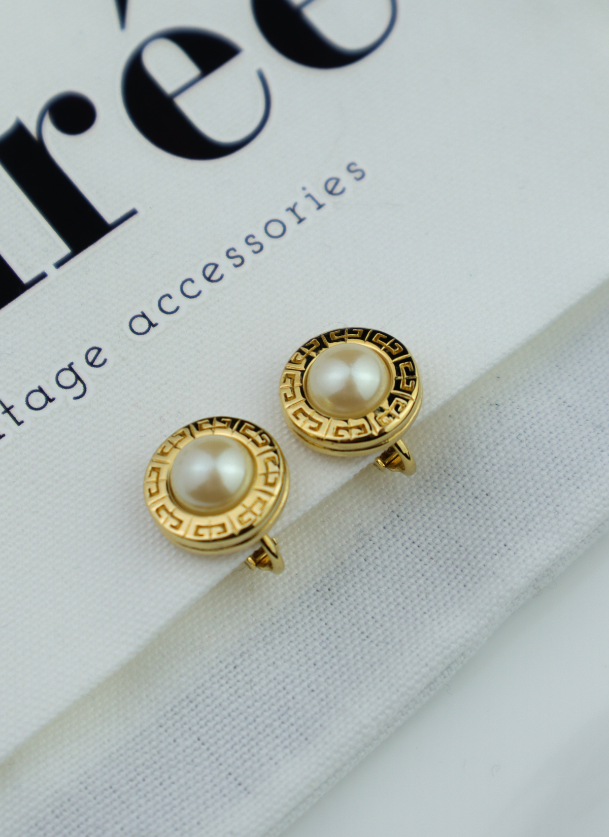 Givenchy klipsy 4G Faux Pearl