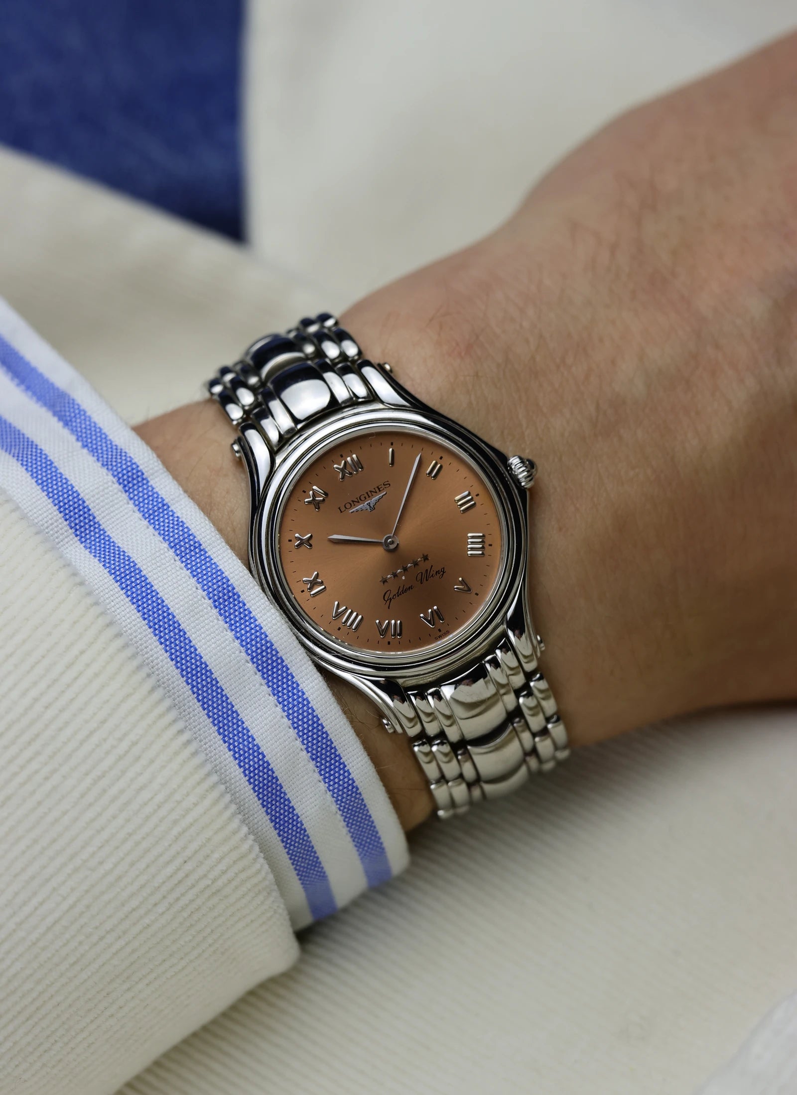 2000s Longines Golden Wing Salmon Dial L3.606.4 cal. L.124.1