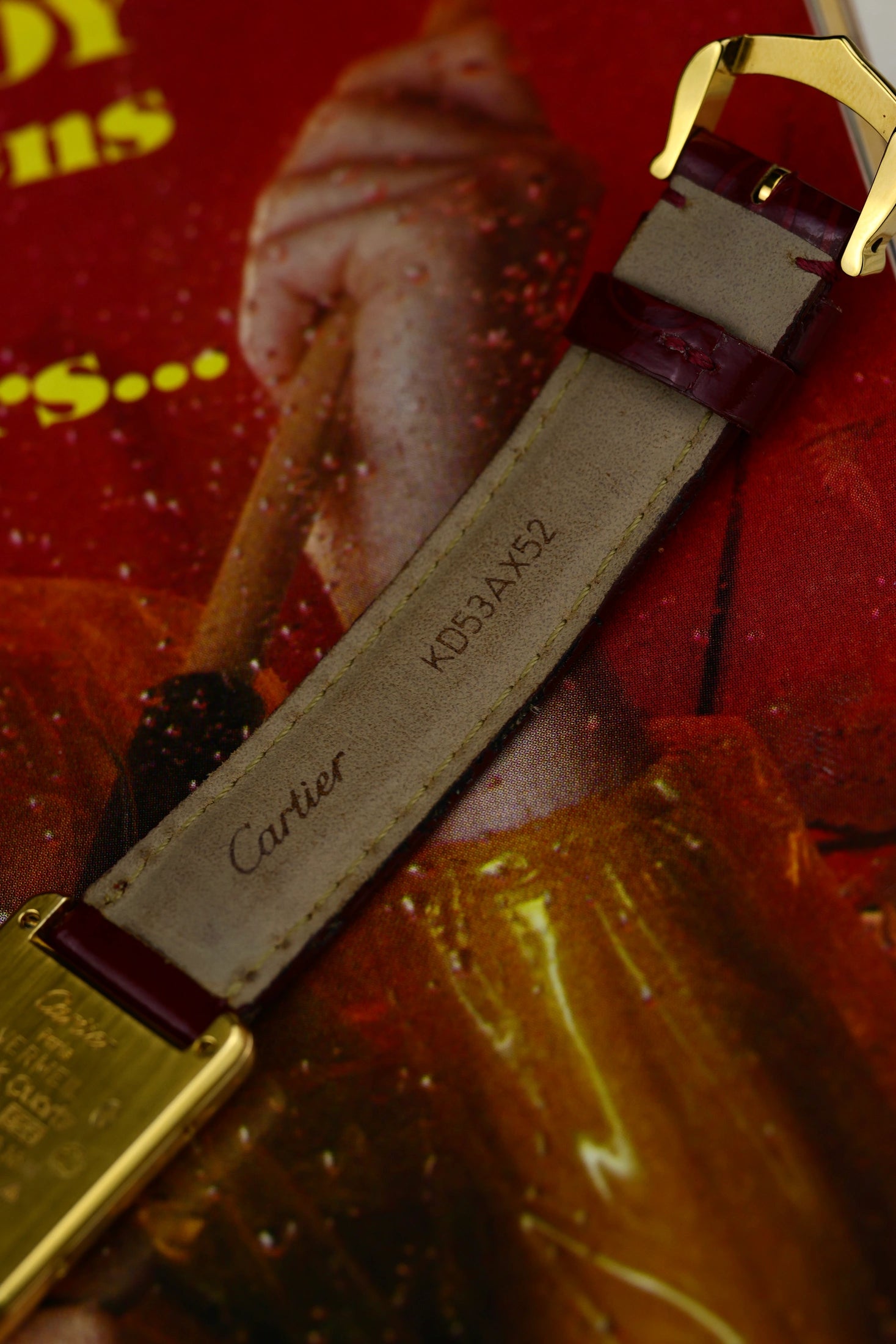 1990s Cartier Tank Must Burgundy Dial 3 66001