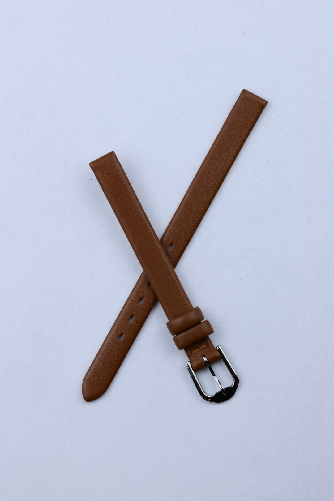 Pasek skórzany damski K.REDA jasny brąz gładki klasyczny (P067)