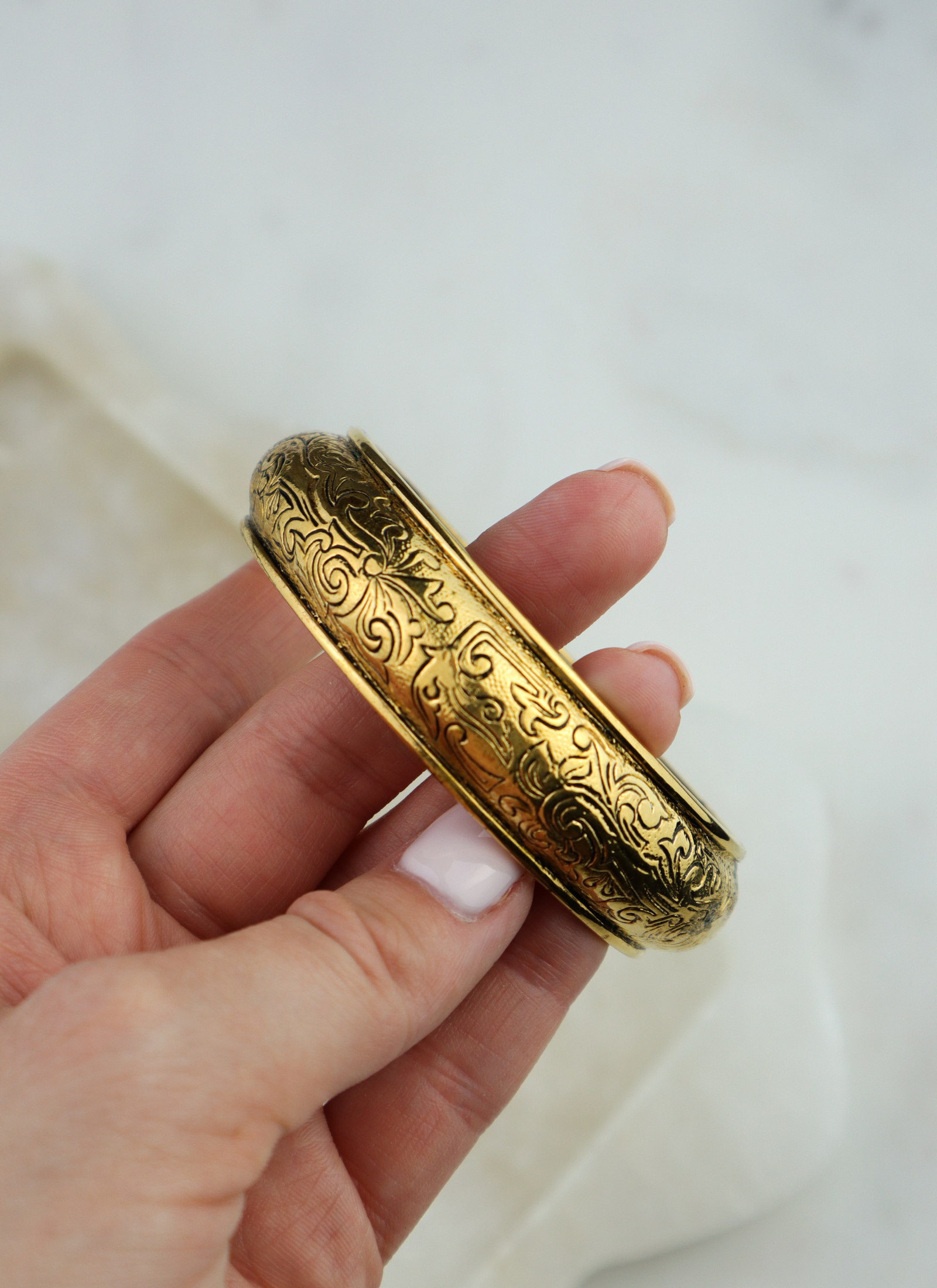 Yves Saint Laurent - arabeskowa bransoletka bangle vintage