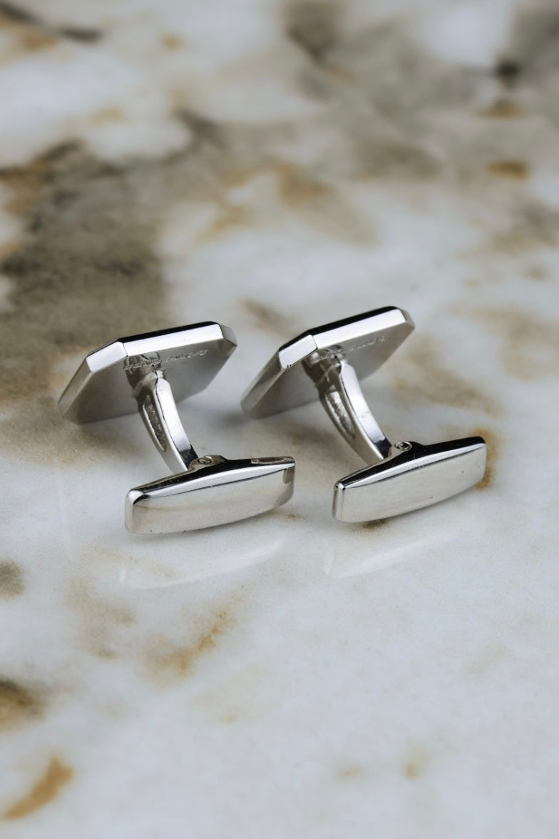 Longines – stalowe spinki z masą perłową (SP008)