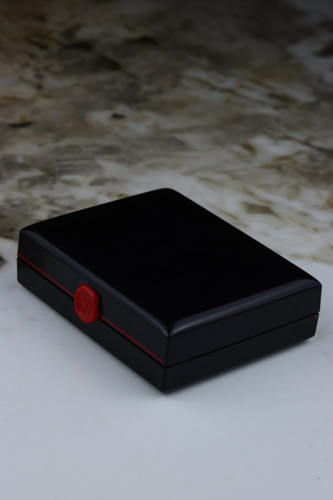 Valentino Garavani – zestaw spinki do mankietów i spinka do krawata, srebrno-złoty kolor (S26)