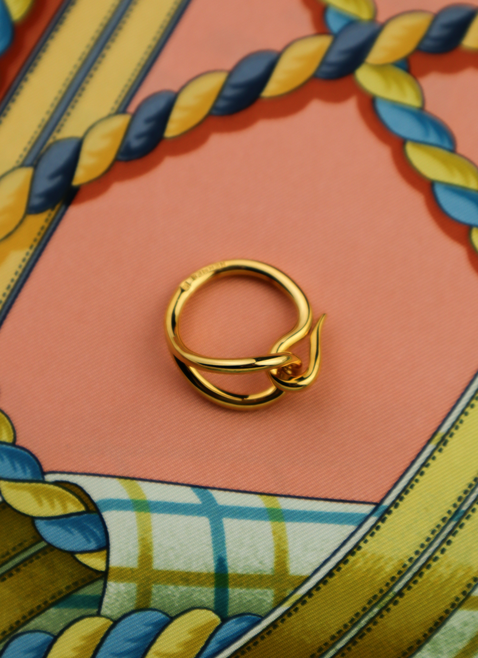Hermès - vintage pierścień do apaszki "jumbo"