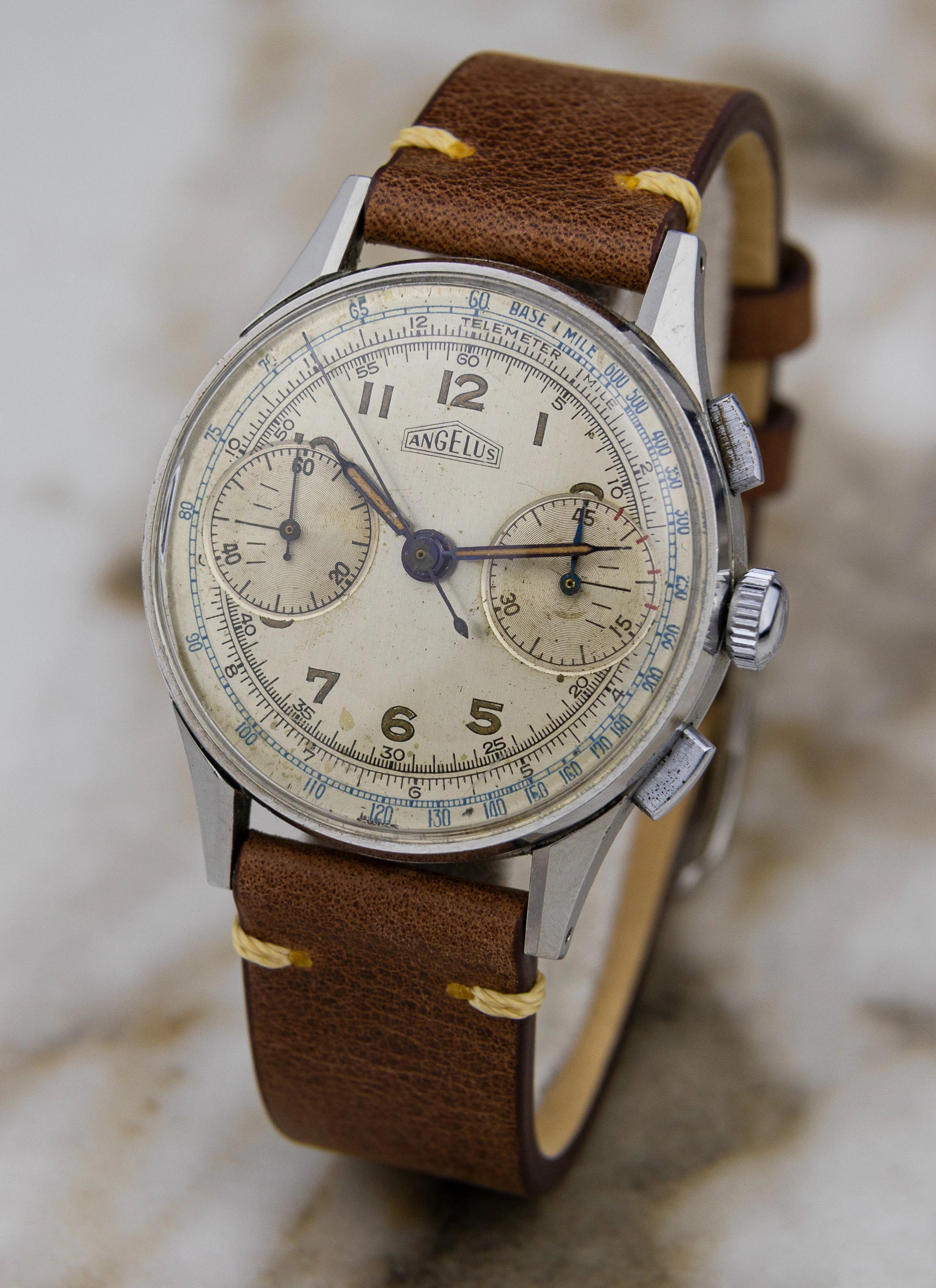 1940s Angelus Two Register Chronograph