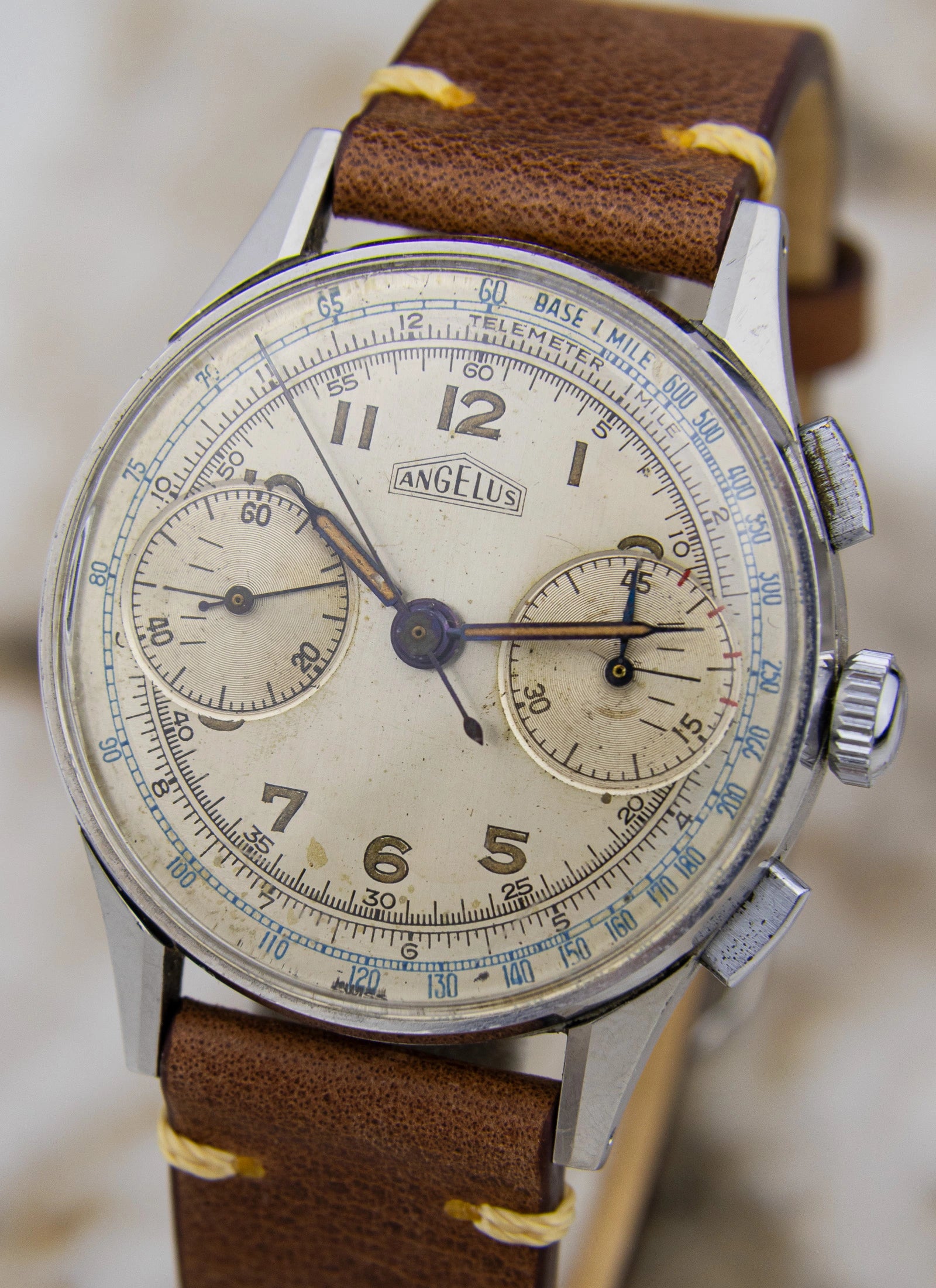 1940s Angelus Two Register Chronograph