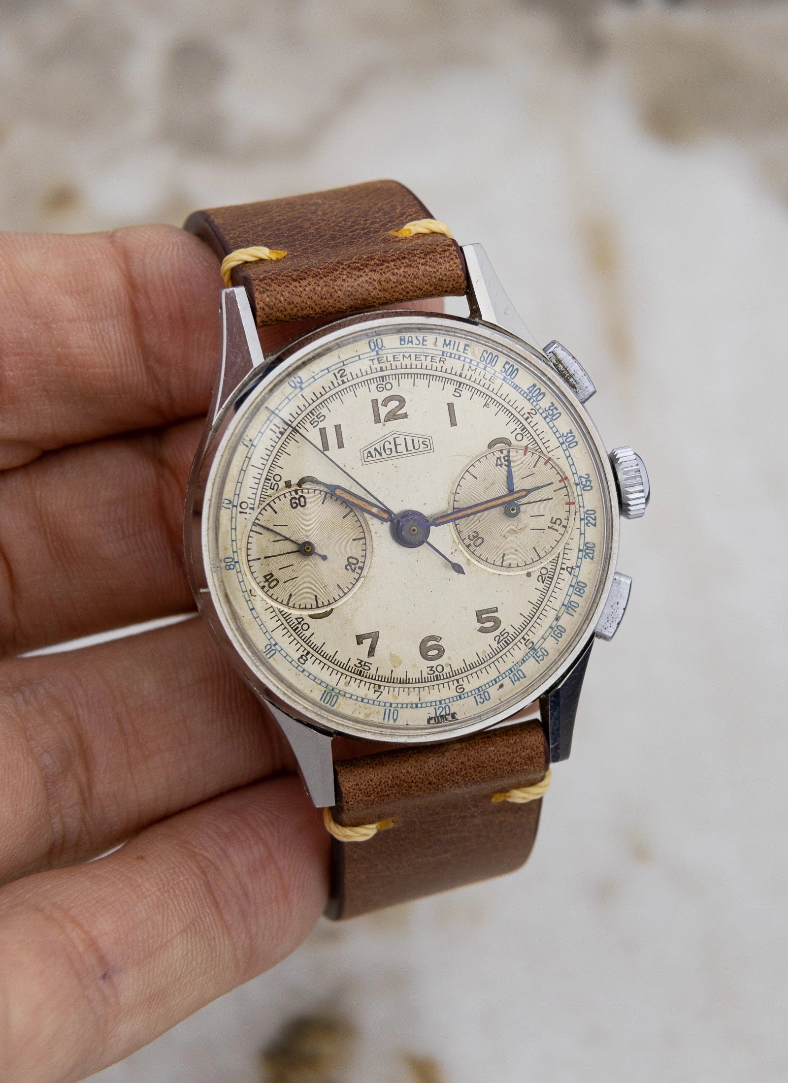 1940s Angelus Two Register Chronograph