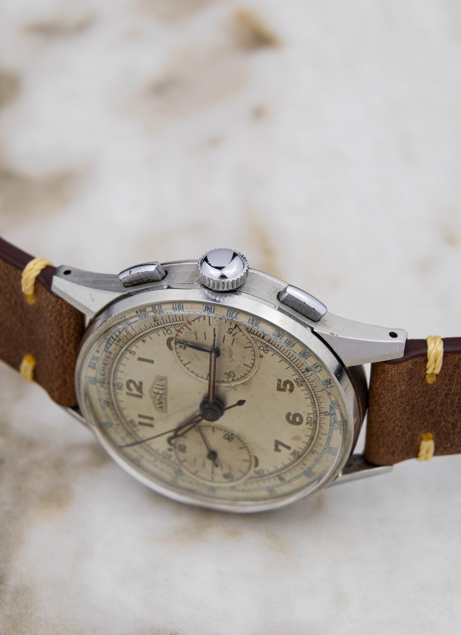 1940s Angelus Two Register Chronograph