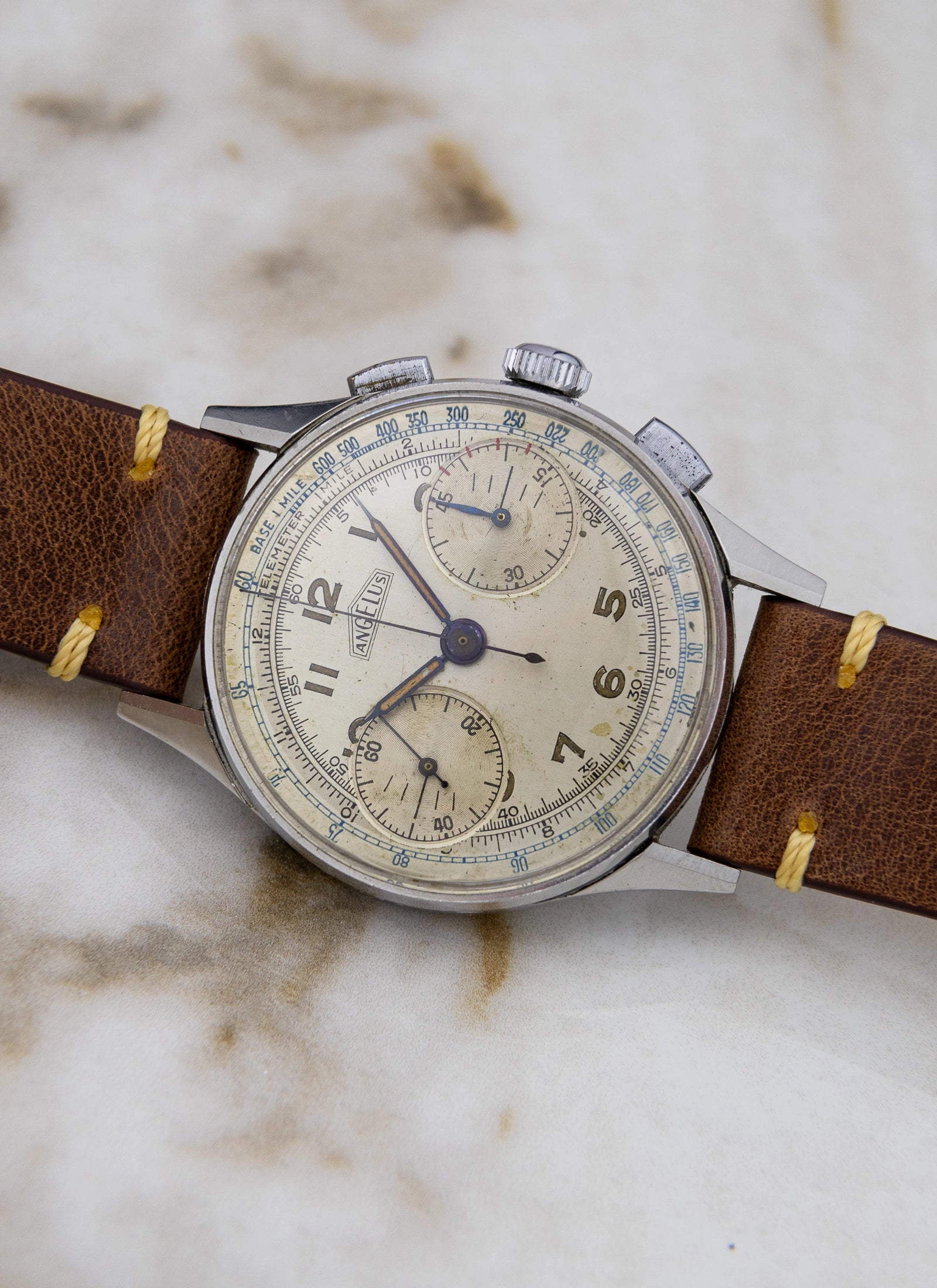 1940s Angelus Two Register Chronograph