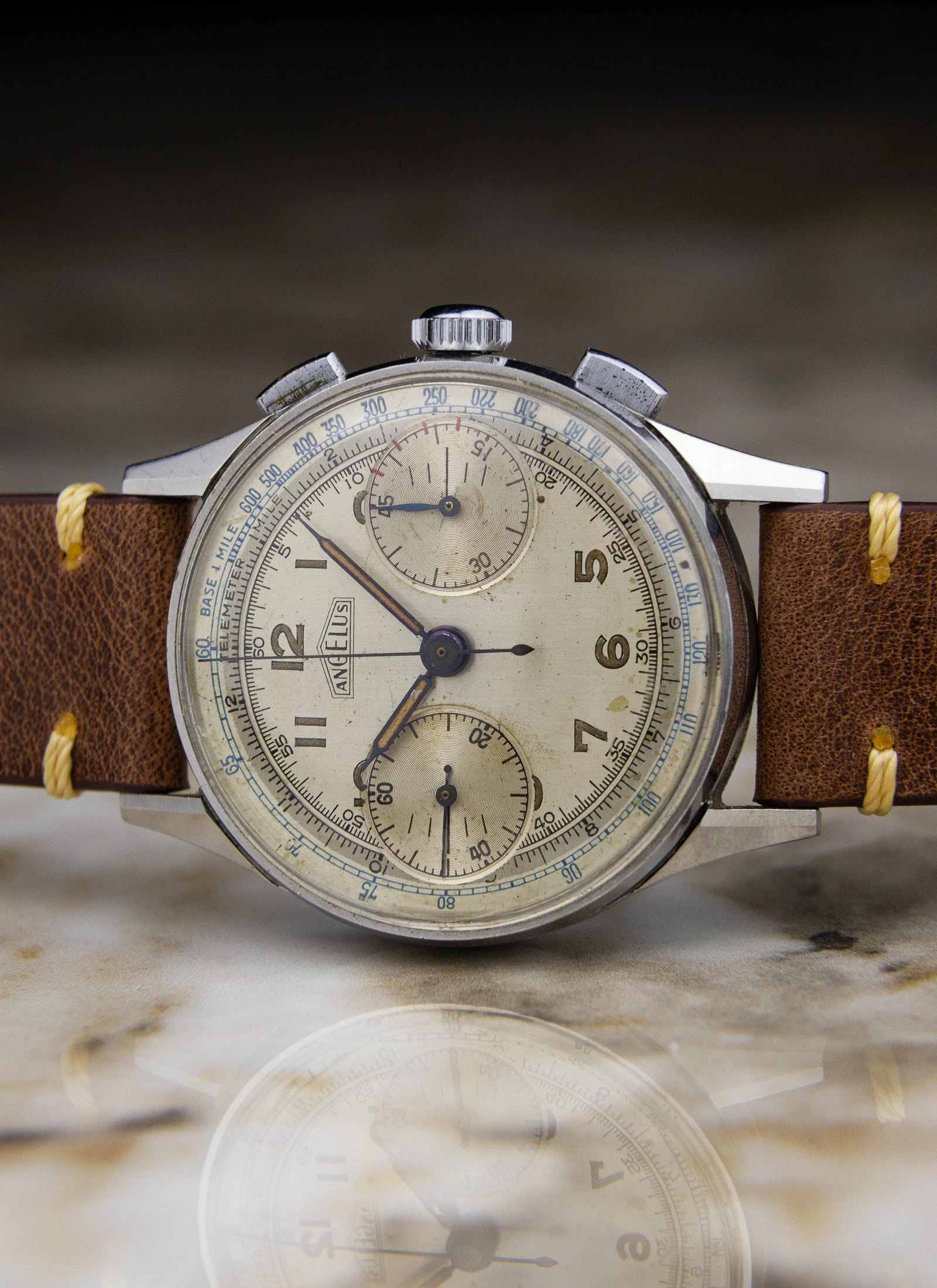 1940s Angelus Two Register Chronograph