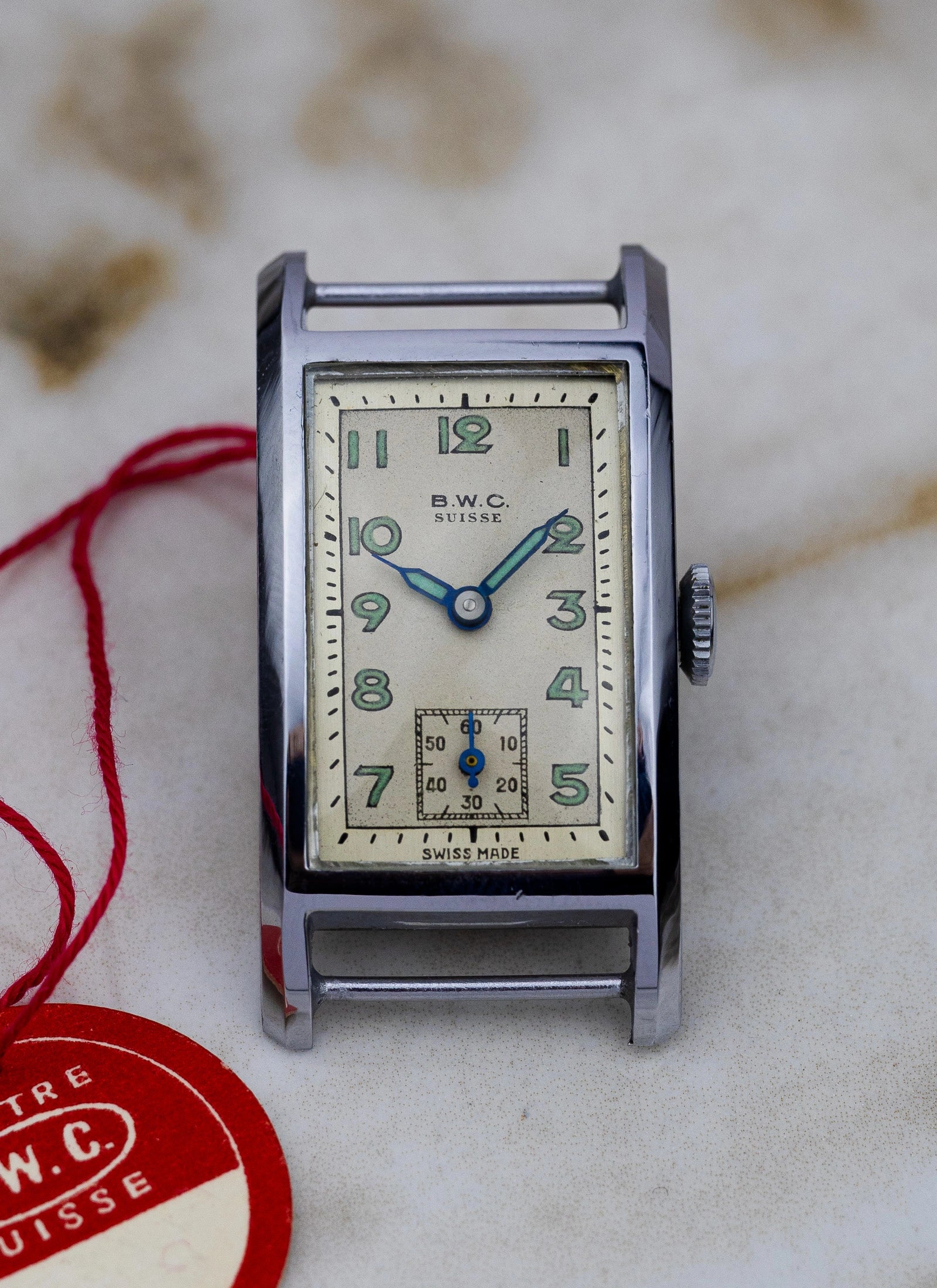 1940/50s BWC Suisse Rectangular Case NOS