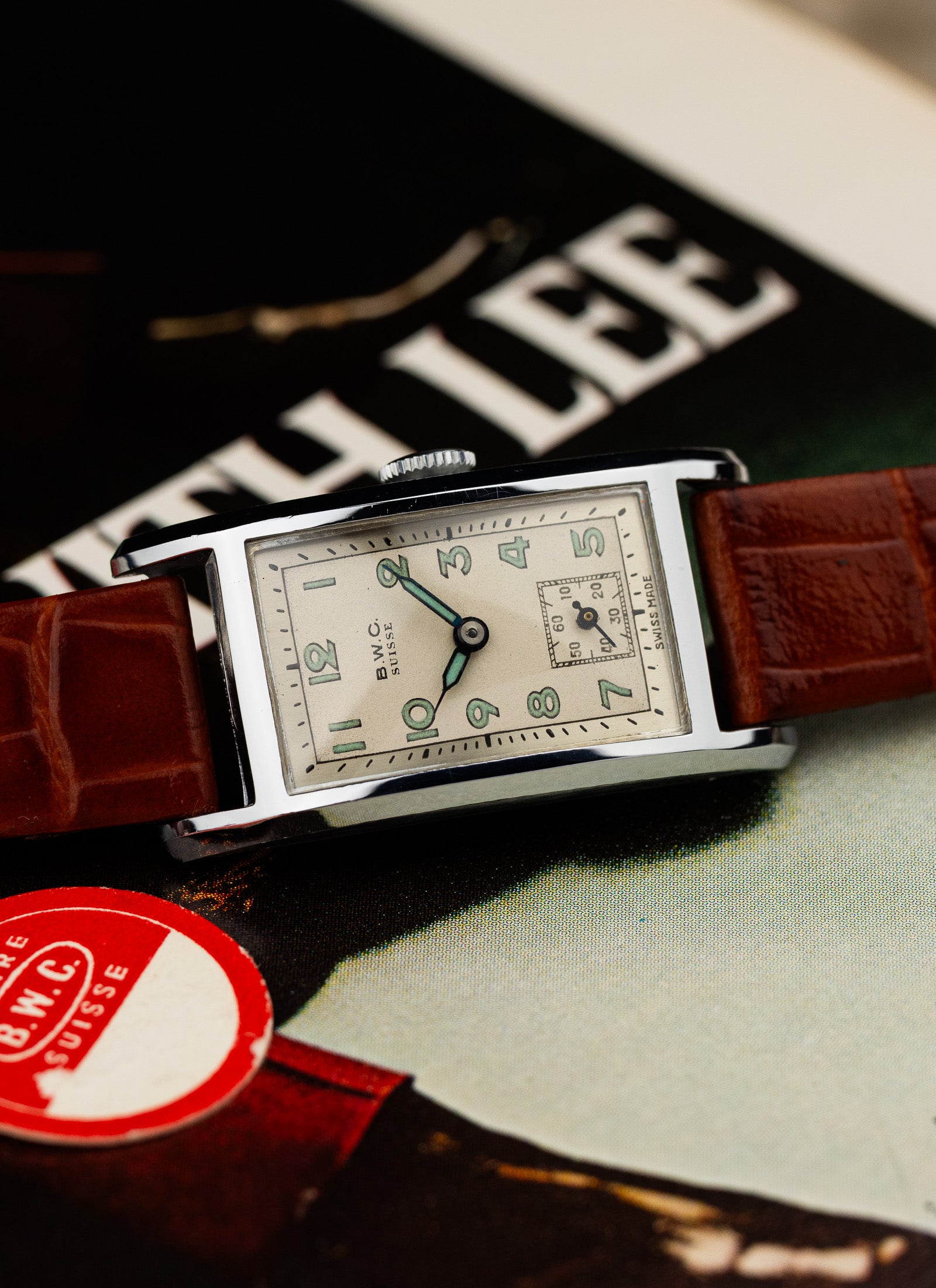 1940s BWC Suisse Rectangular Case NOS Serviced