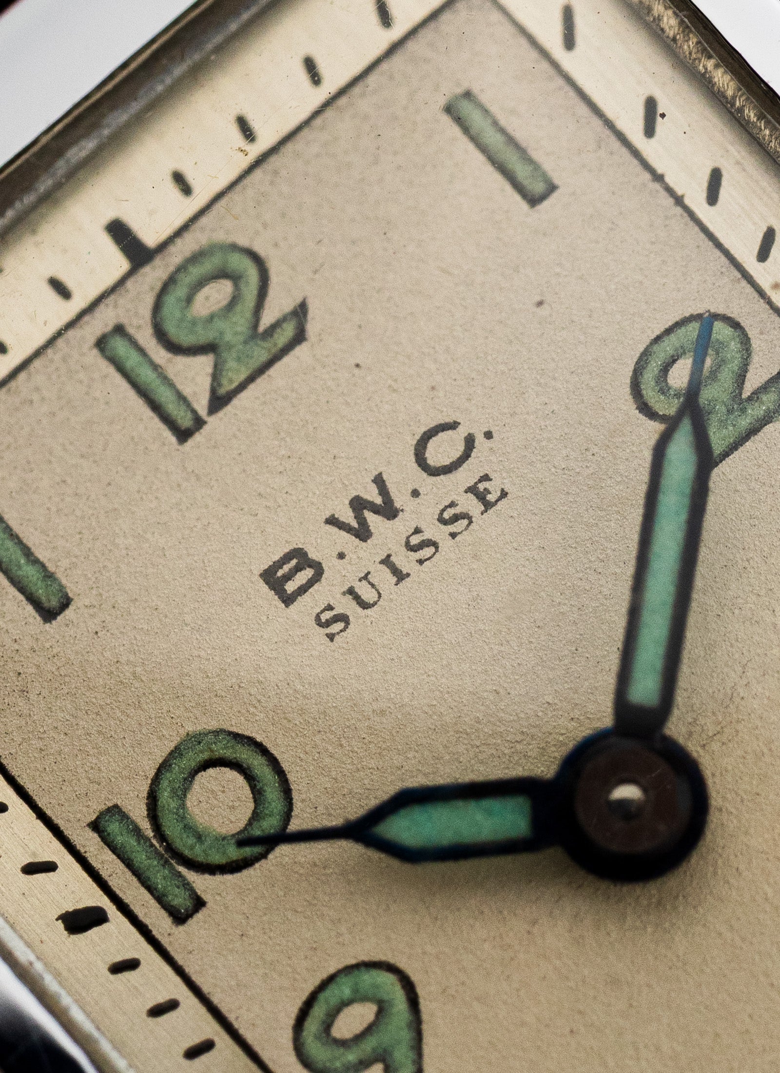 1940s BWC Suisse Rectangular Case NOS Serviced