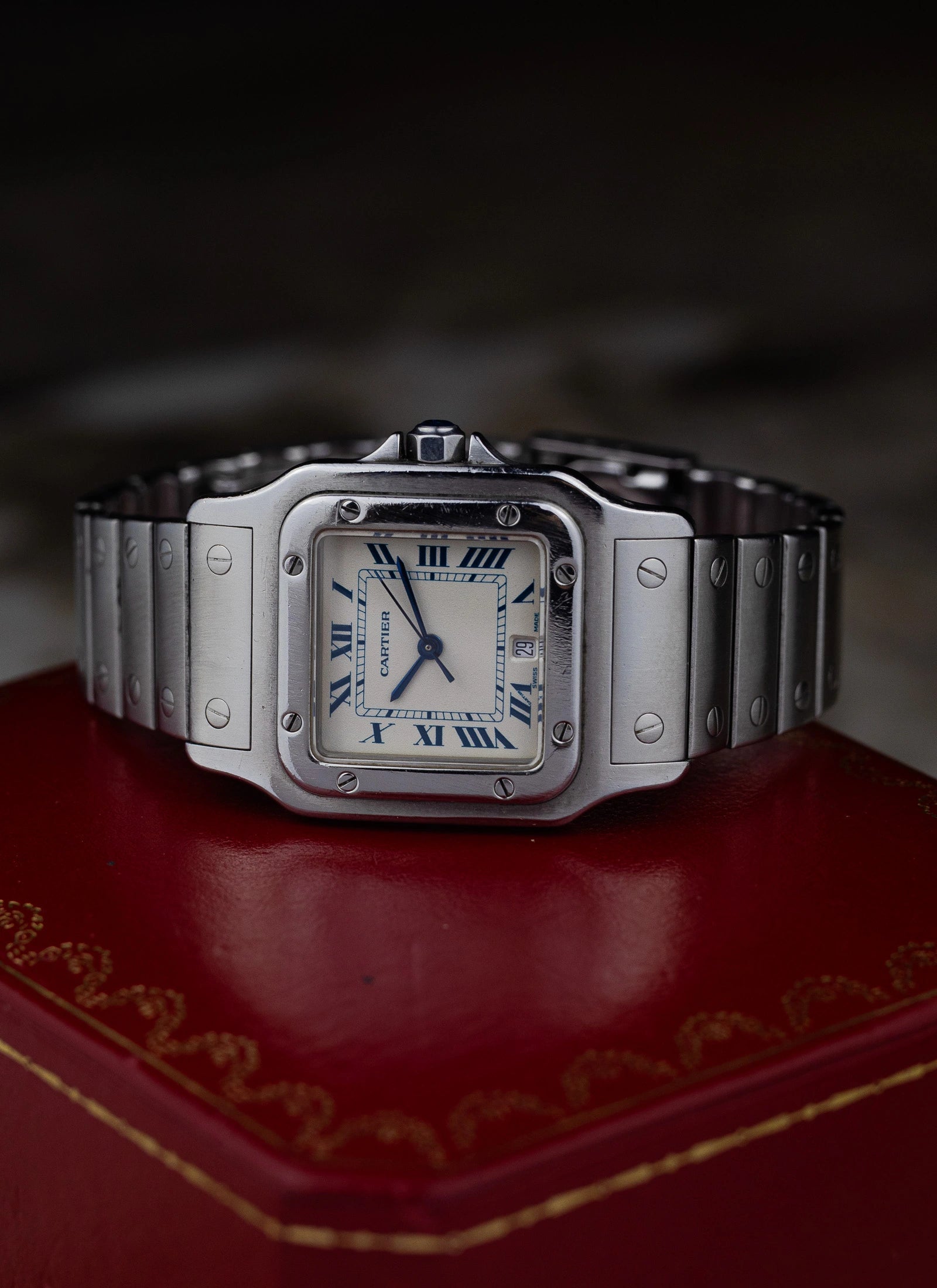 1990s Cartier Santos Galbee 987901 Full Set