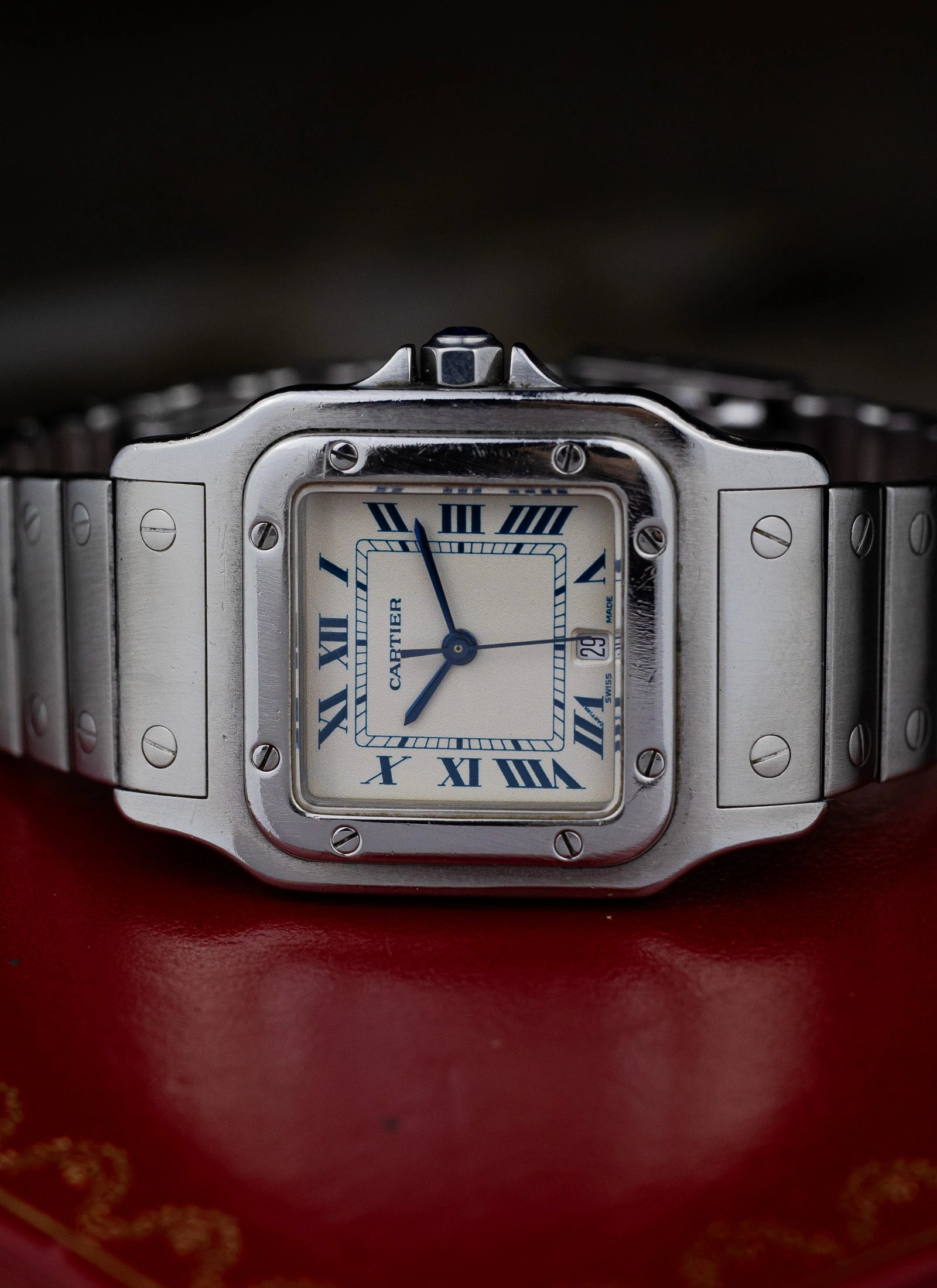 1990s Cartier Santos Galbee 987901 Full Set