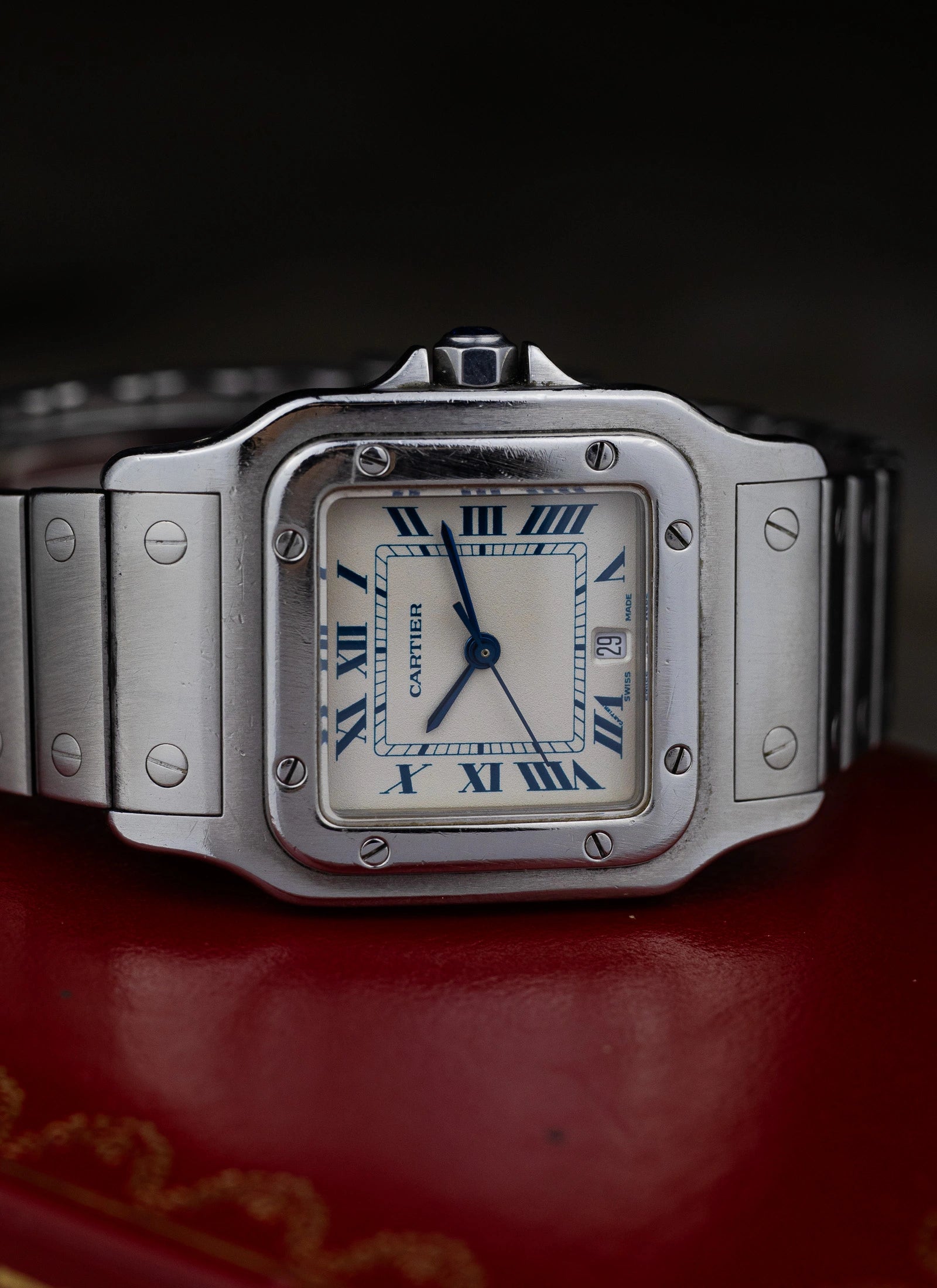 1990s Cartier Santos Galbee 987901 Full Set