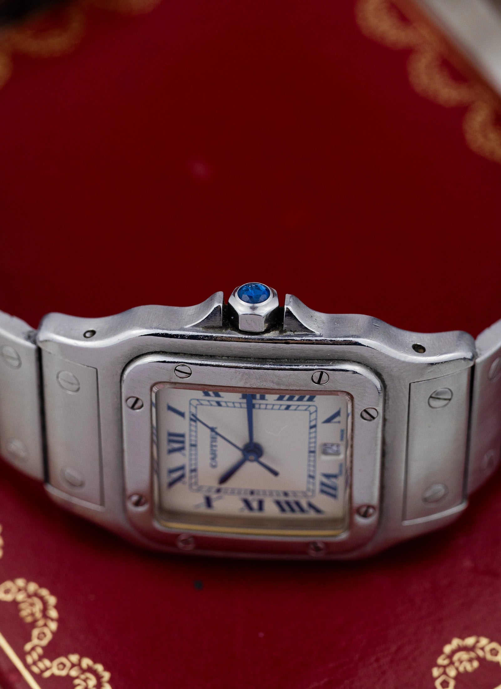 1990s Cartier Santos Galbee 987901 Full Set