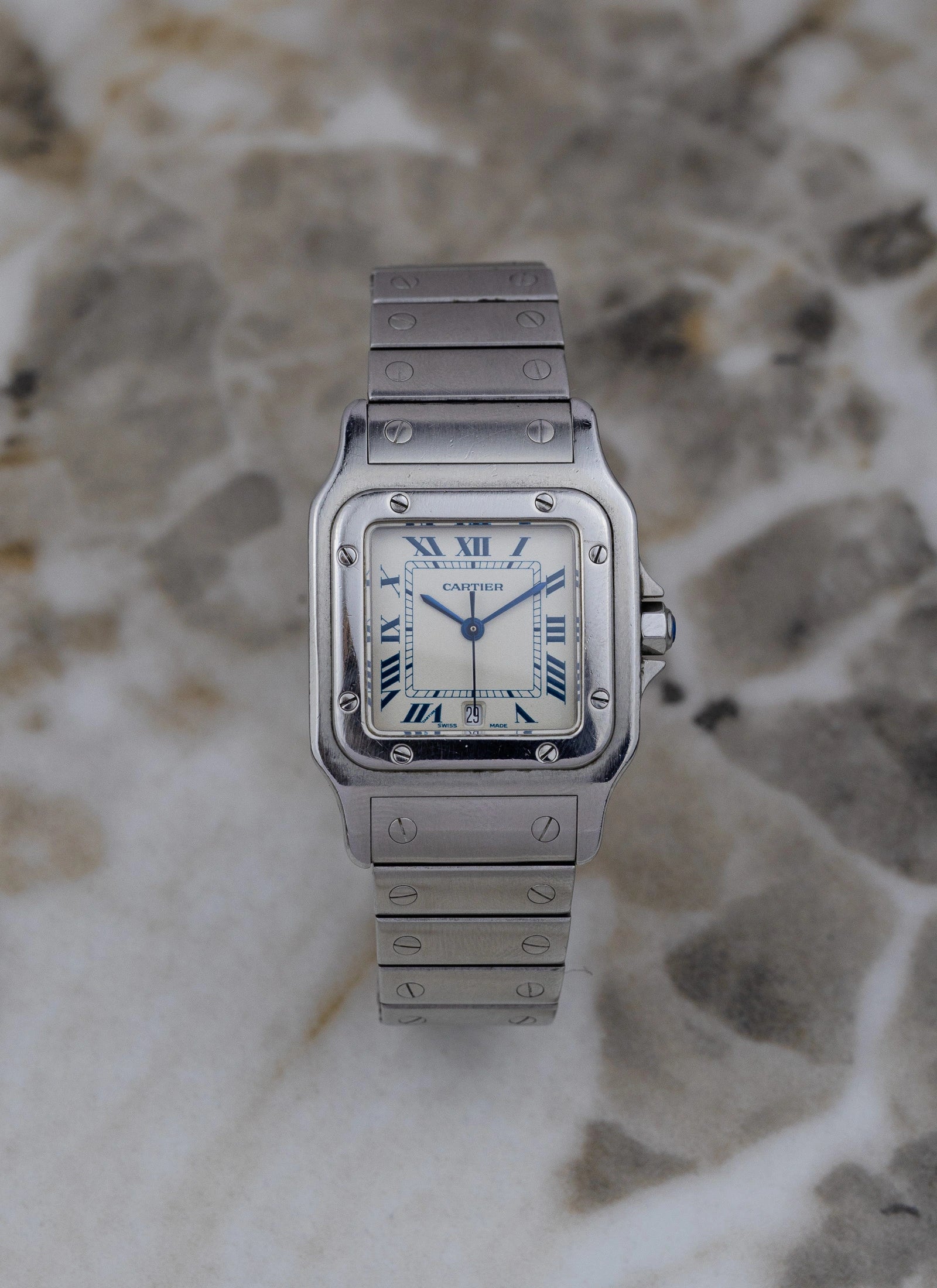 1990s Cartier Santos Galbee 987901 Full Set