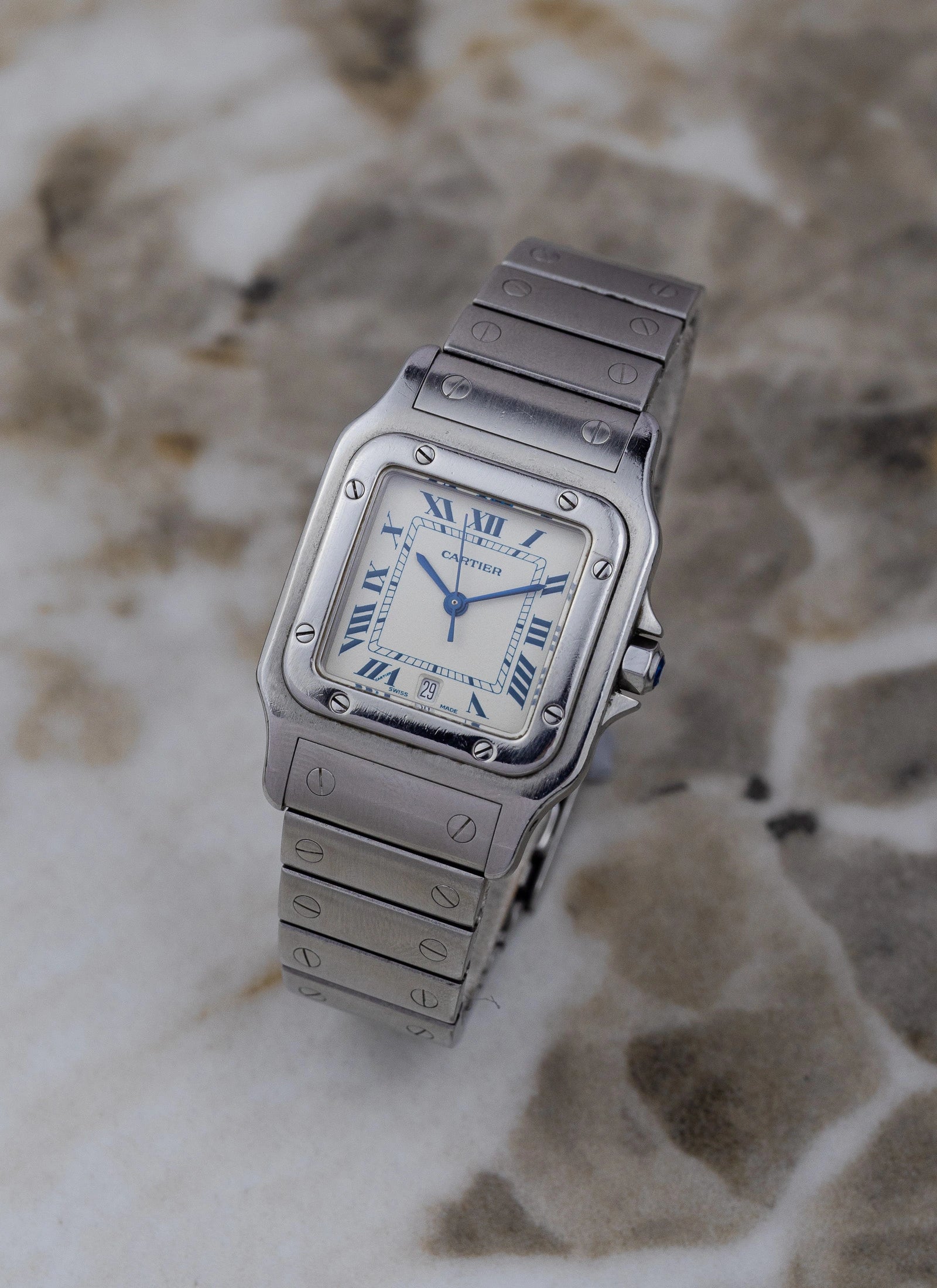 1990s Cartier Santos Galbee 987901 Full Set