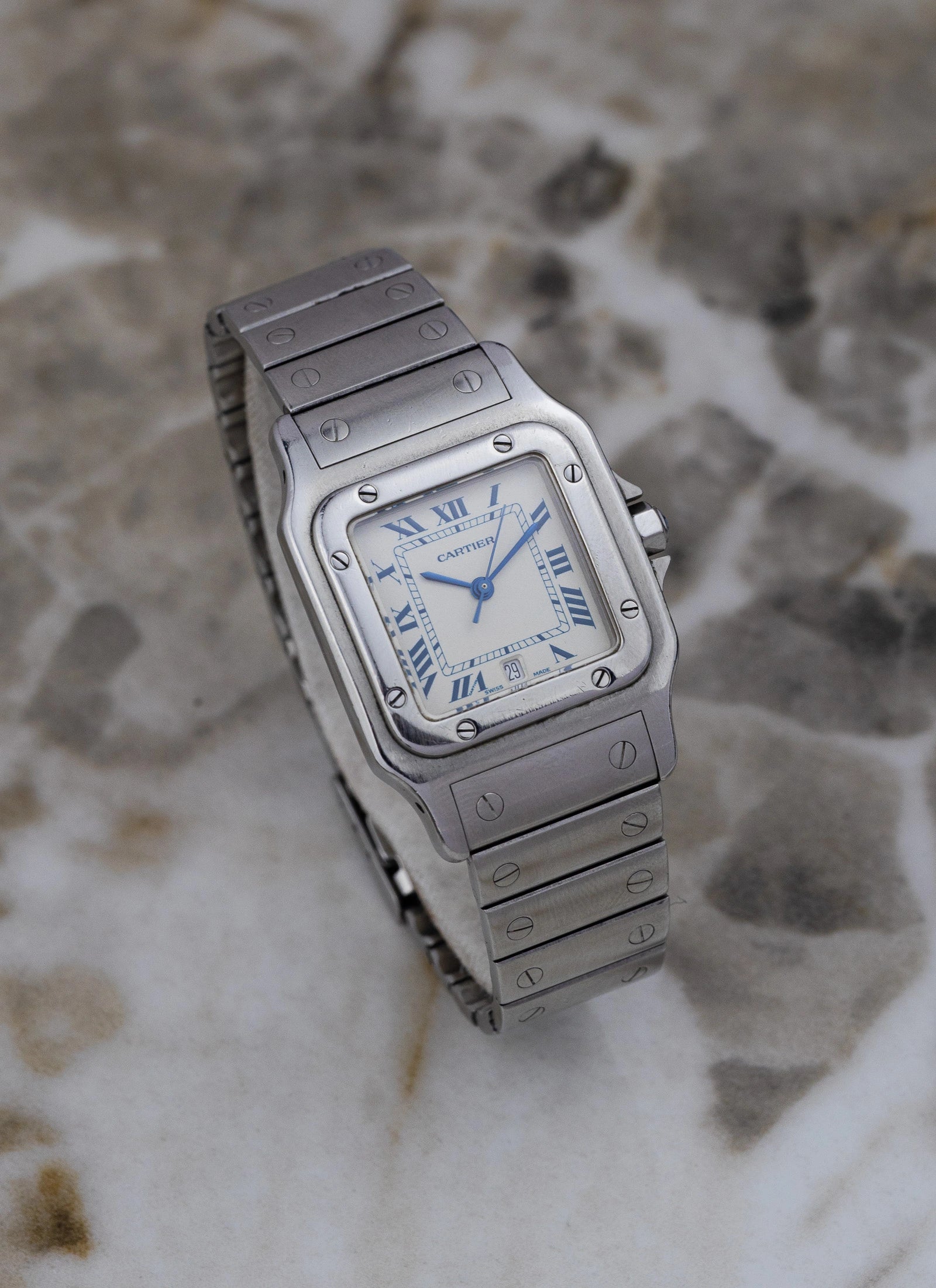 1990s Cartier Santos Galbee 987901 Full Set