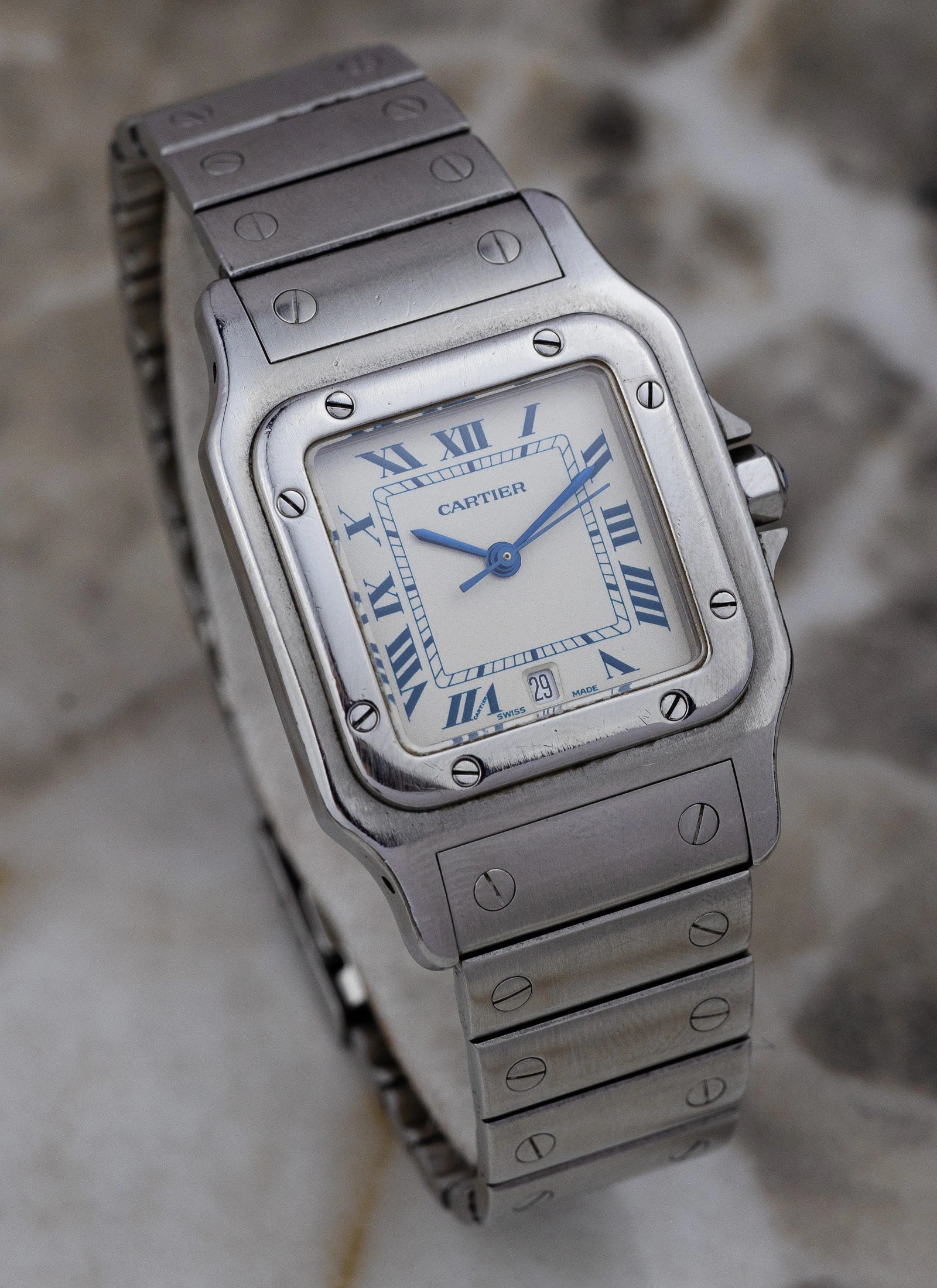 1990s Cartier Santos Galbee 987901 Full Set