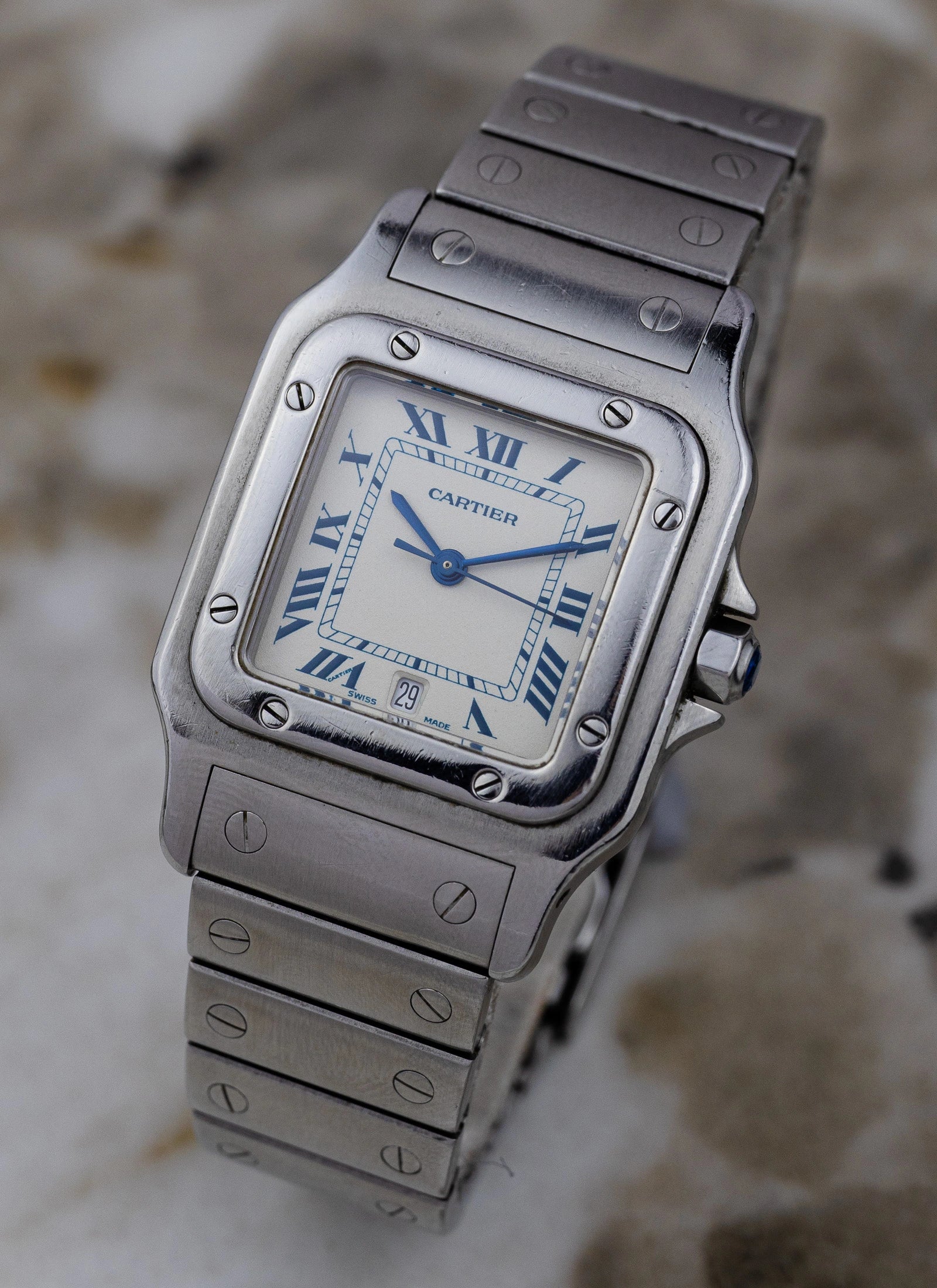 1990s Cartier Santos Galbee 987901 Full Set