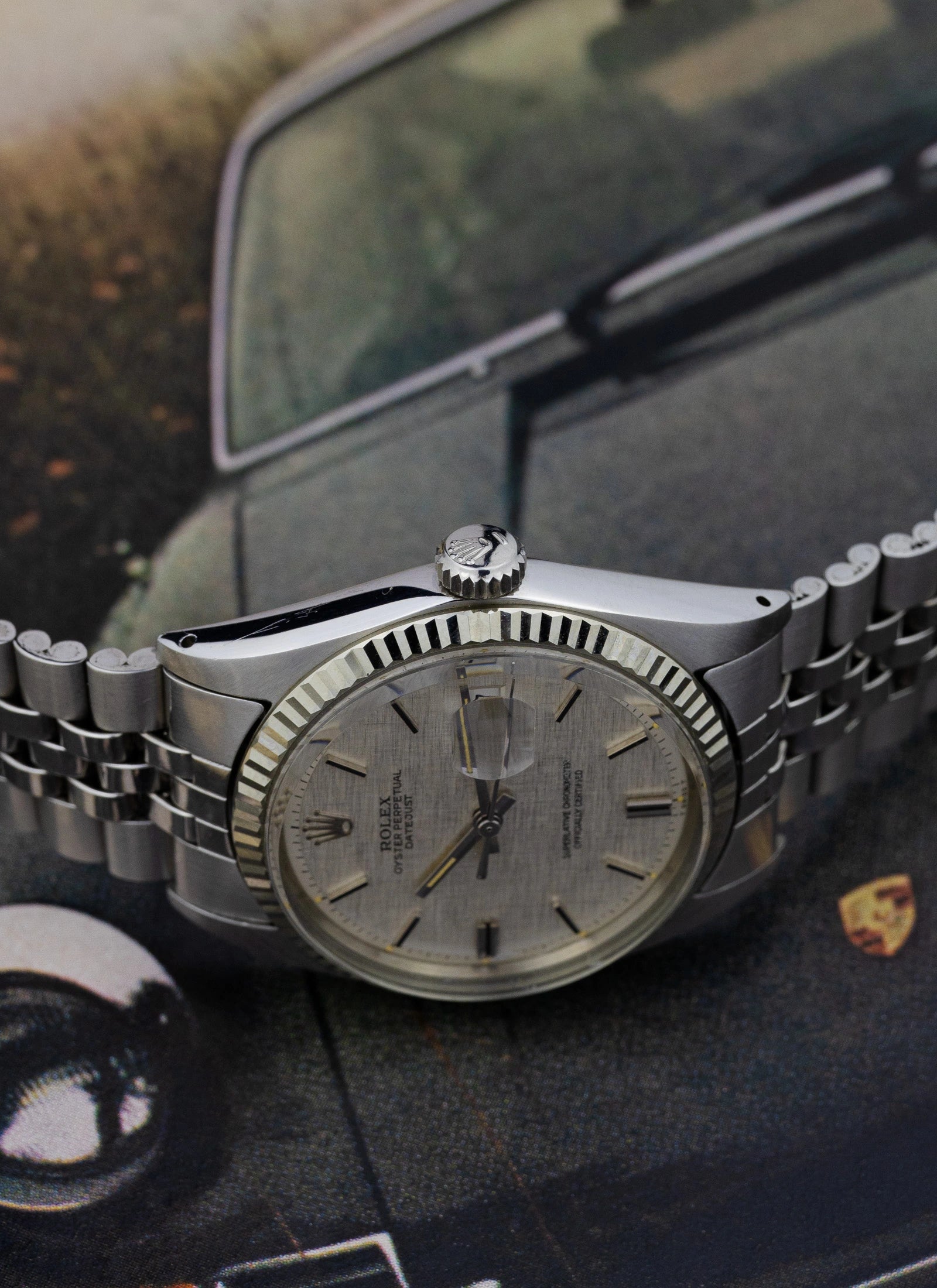 1972 Rolex Datejust 1601 Linen Dial + Box