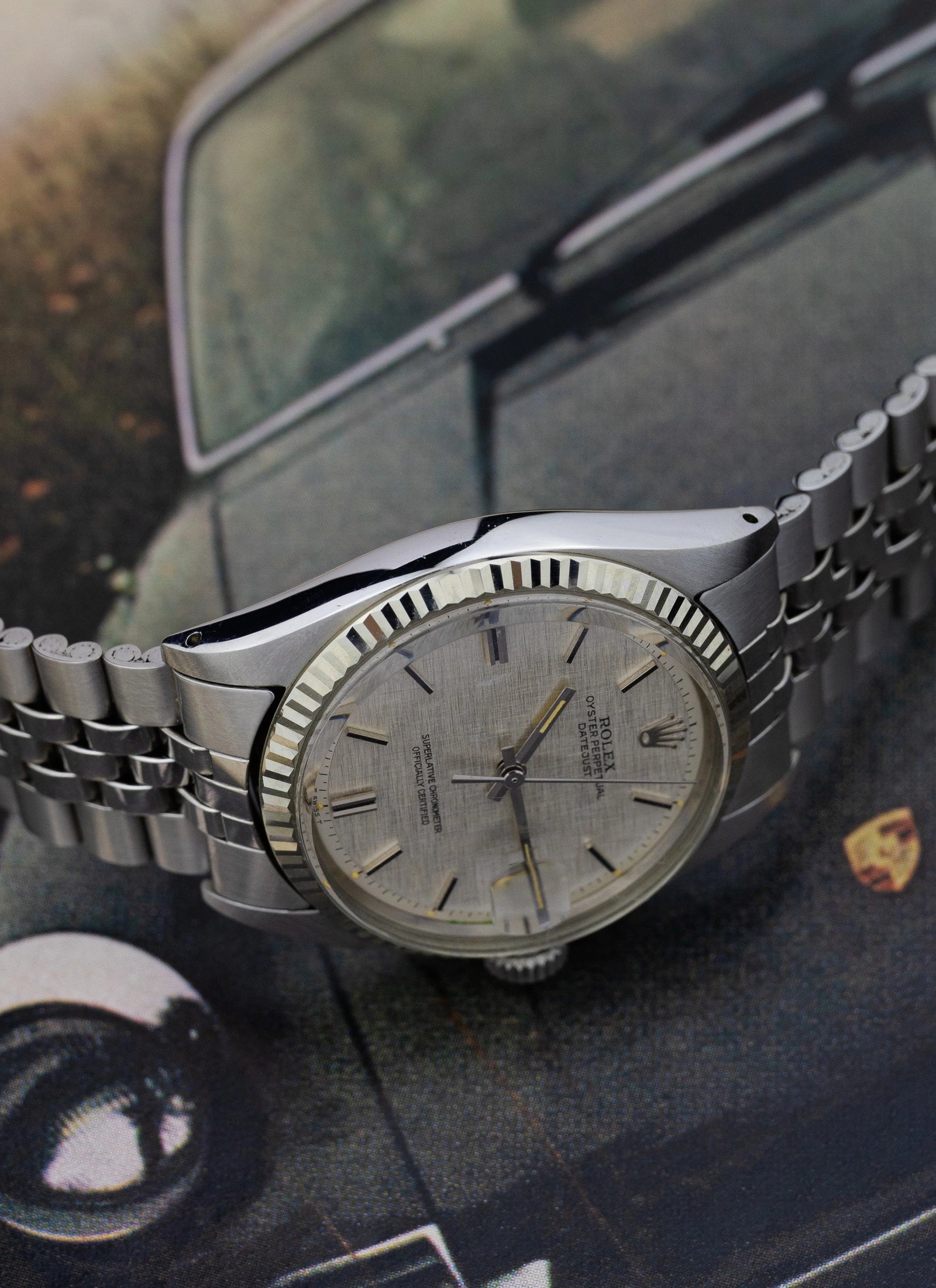 1972 Rolex Datejust 1601 Linen Dial + Box