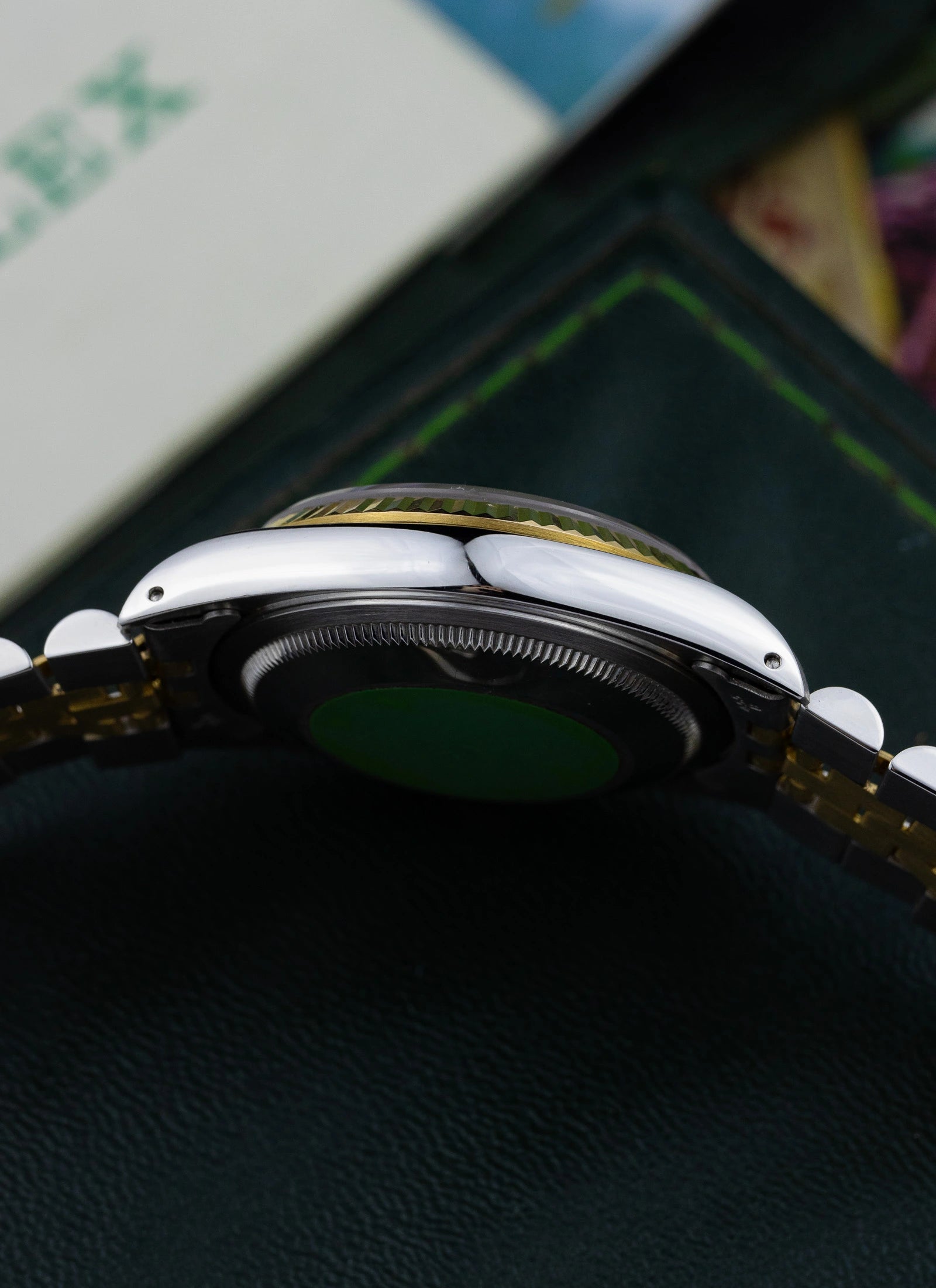 1989 Rolex Datejust 16233 Blue Vignette Diamond Dial Full Set