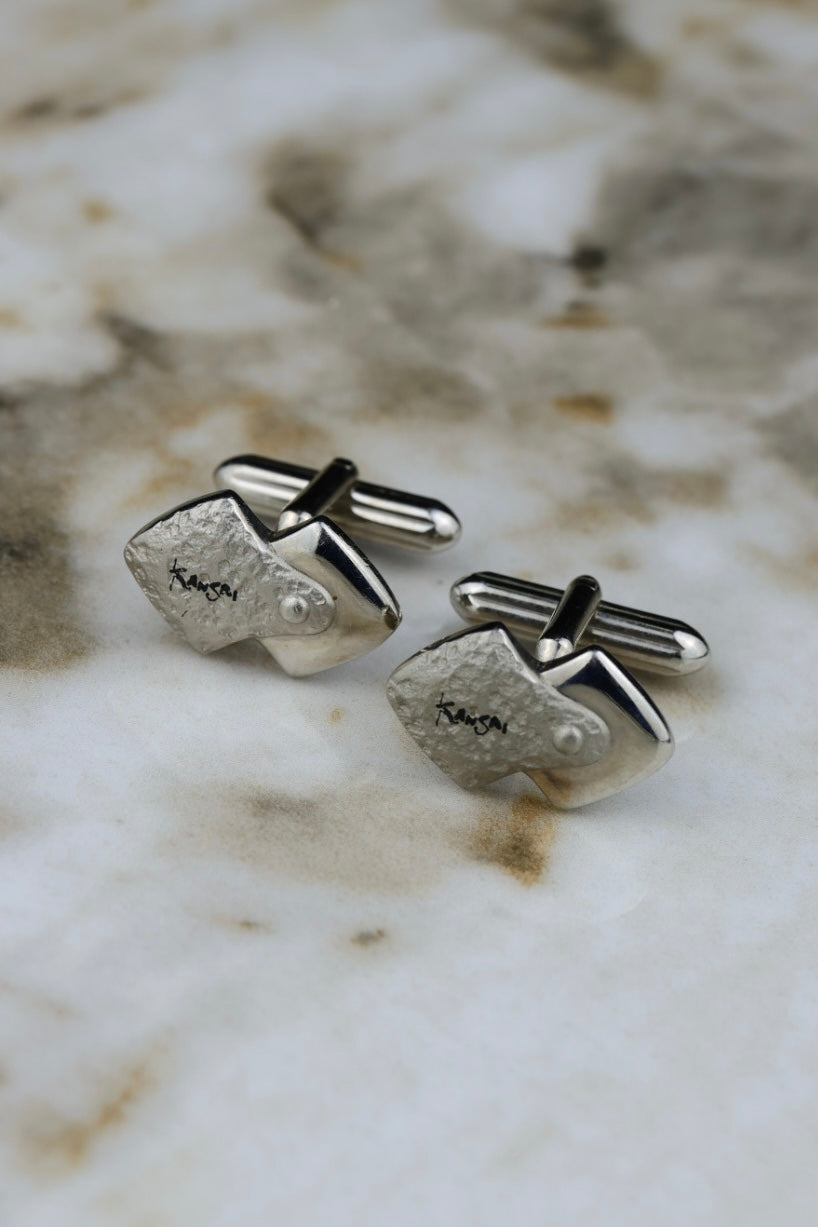 Kangai – stalowe spinki do mankietów (SP022)