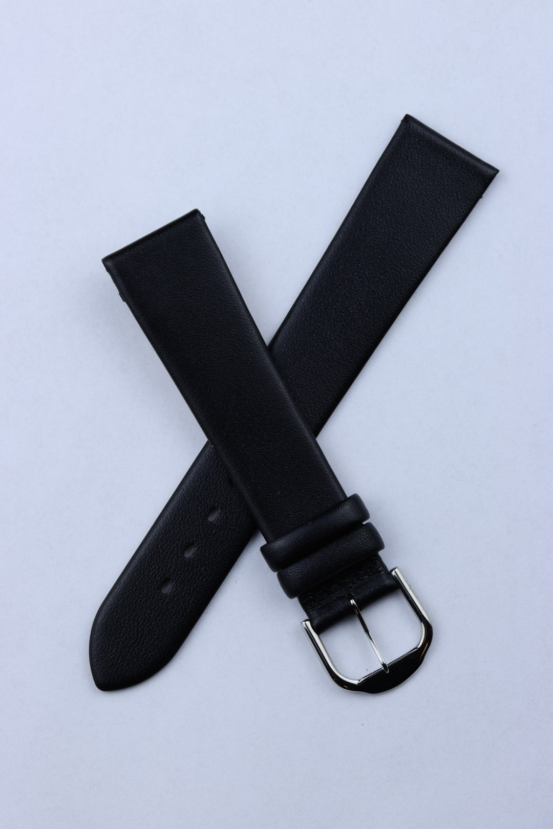 Pasek skórzany K.REDA 19mm czarny klasyczny gładki matowy (PA006)