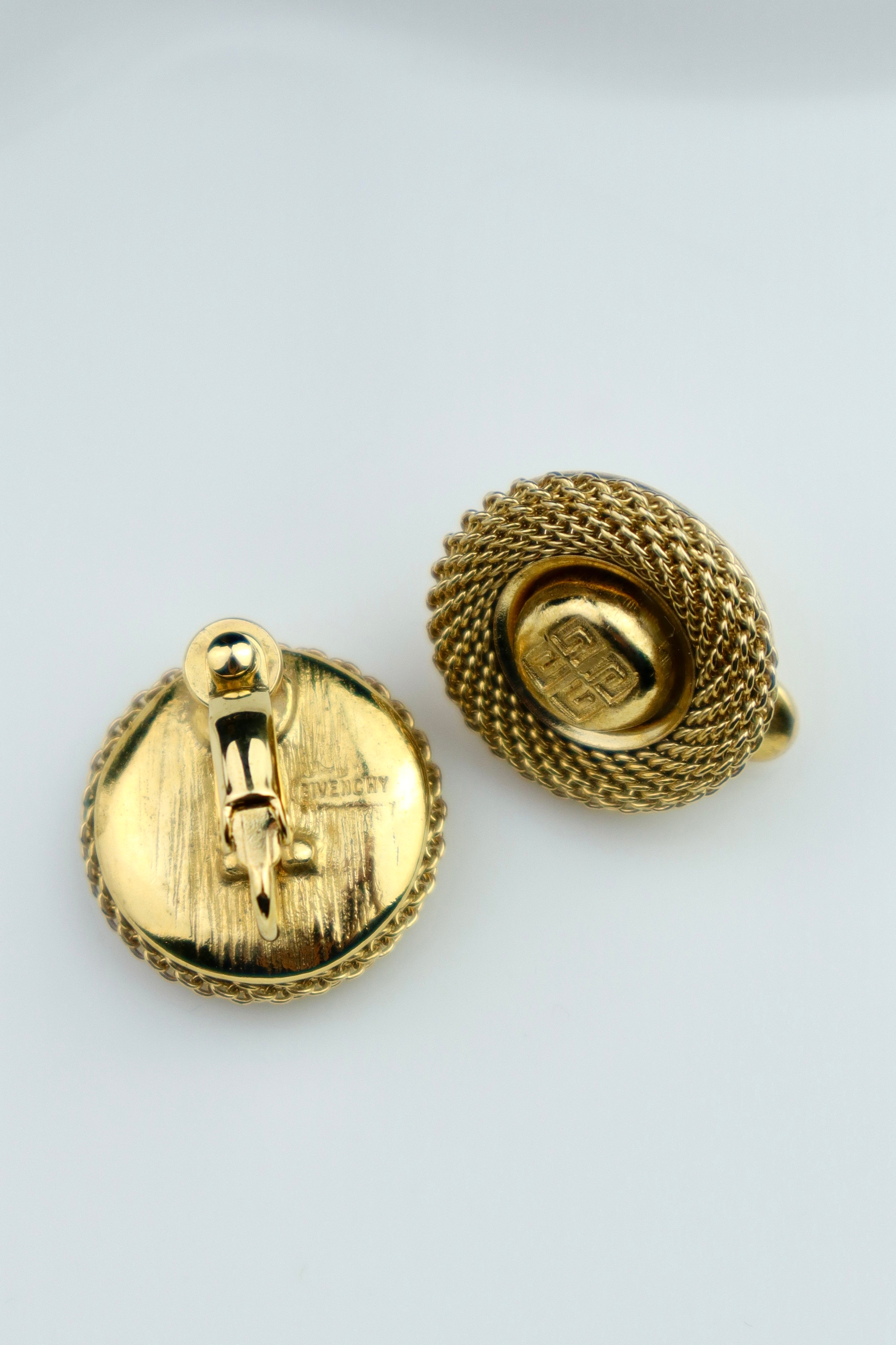 Givenchy – zestaw biżuterii vintage: broszka i klipsy