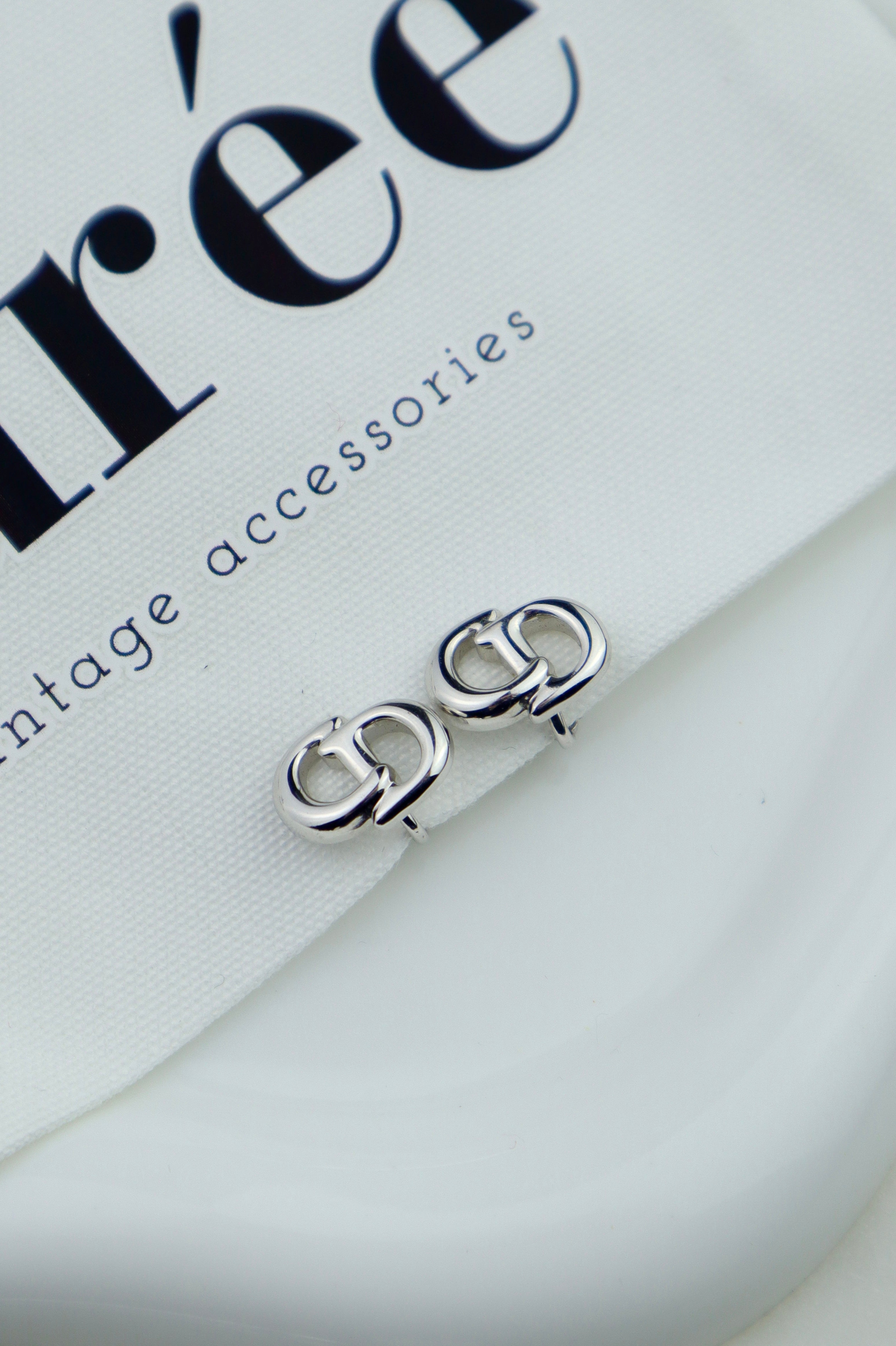 Christian Dior - klipsy "cd"