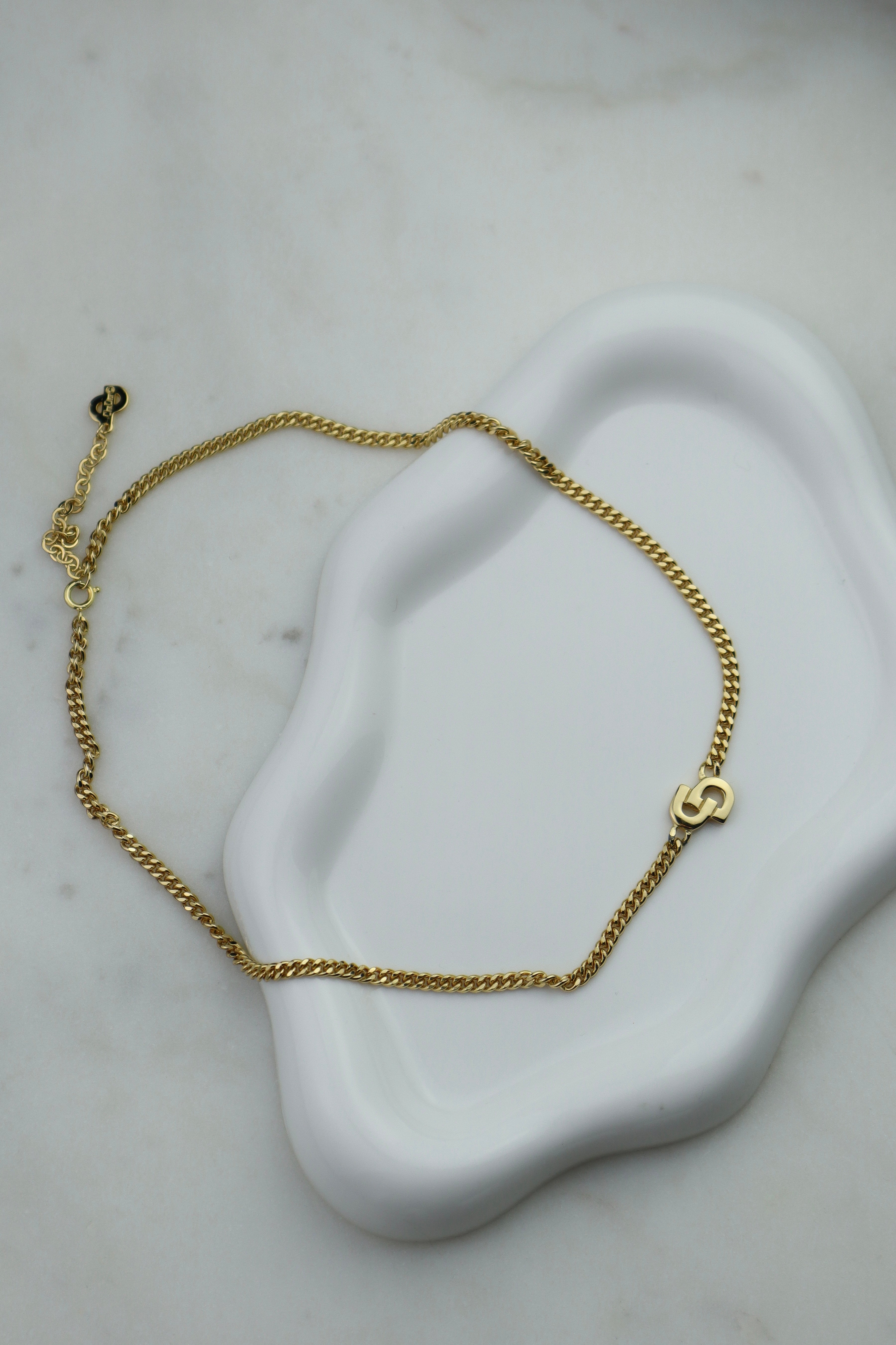 Christian Dior - pozłacany naszyjnik "Paris classic"