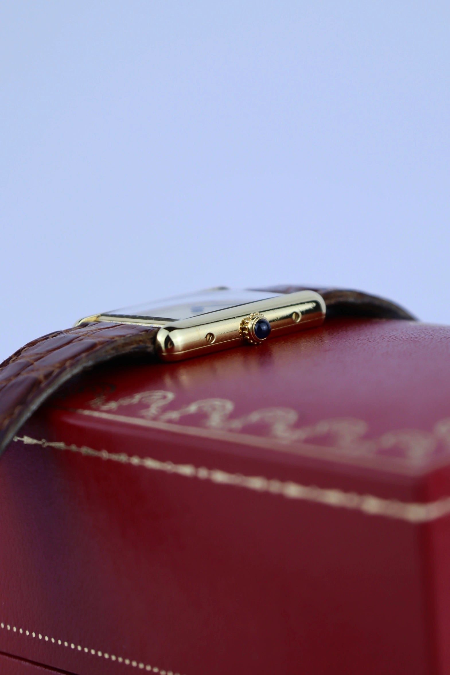 1989 Must de Cartier Tank Vermeil 59005 Full Set