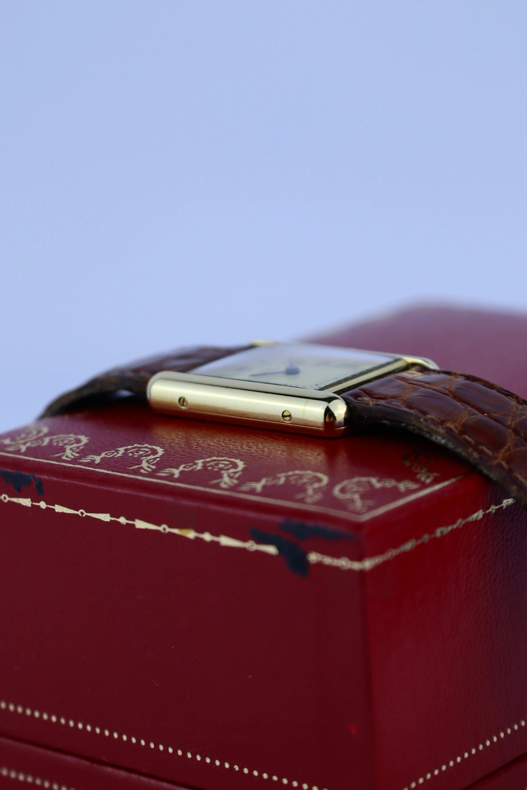 1989 Must de Cartier Tank Vermeil 59005 Full Set