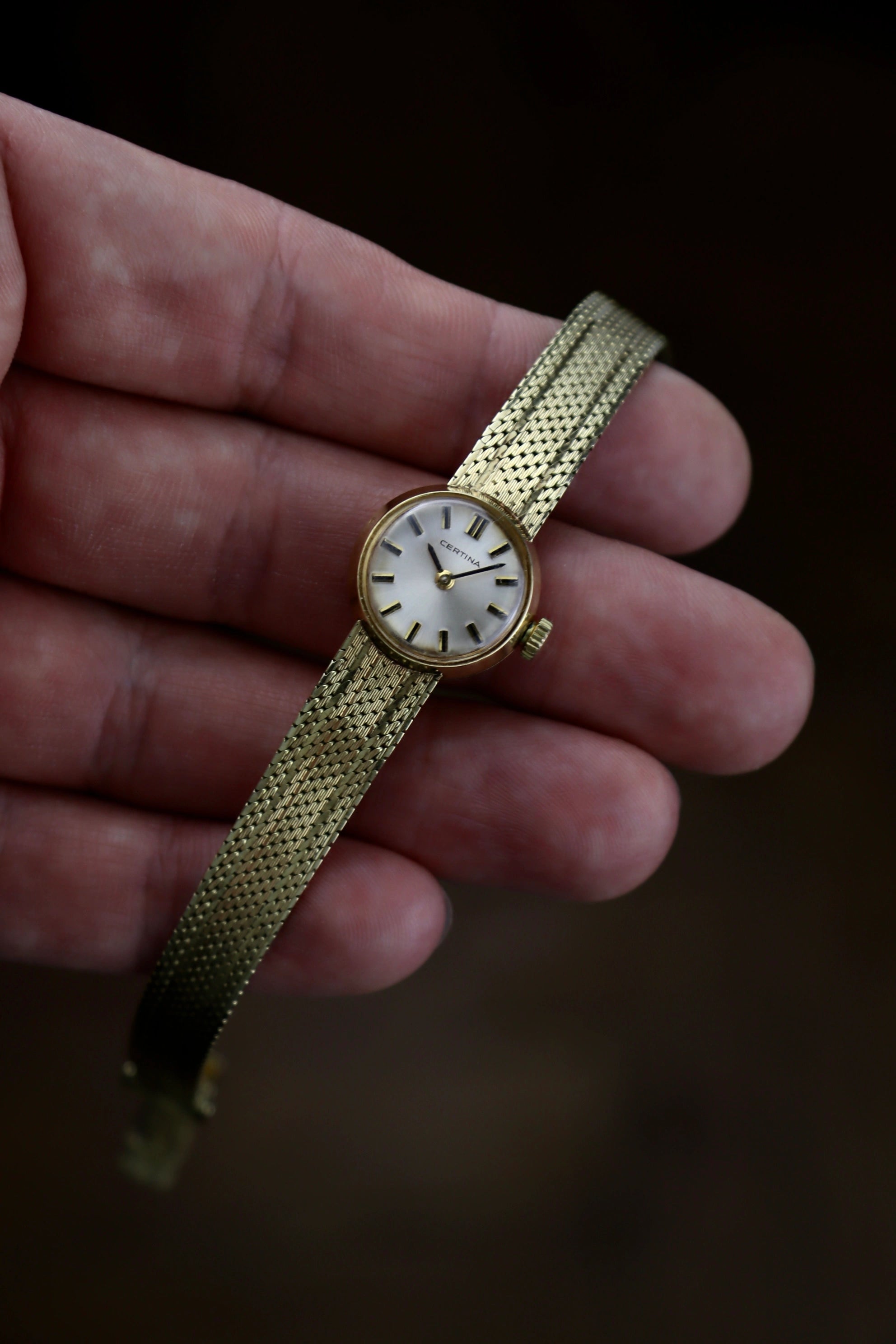 1970s 14K Certina Cocktail Watch