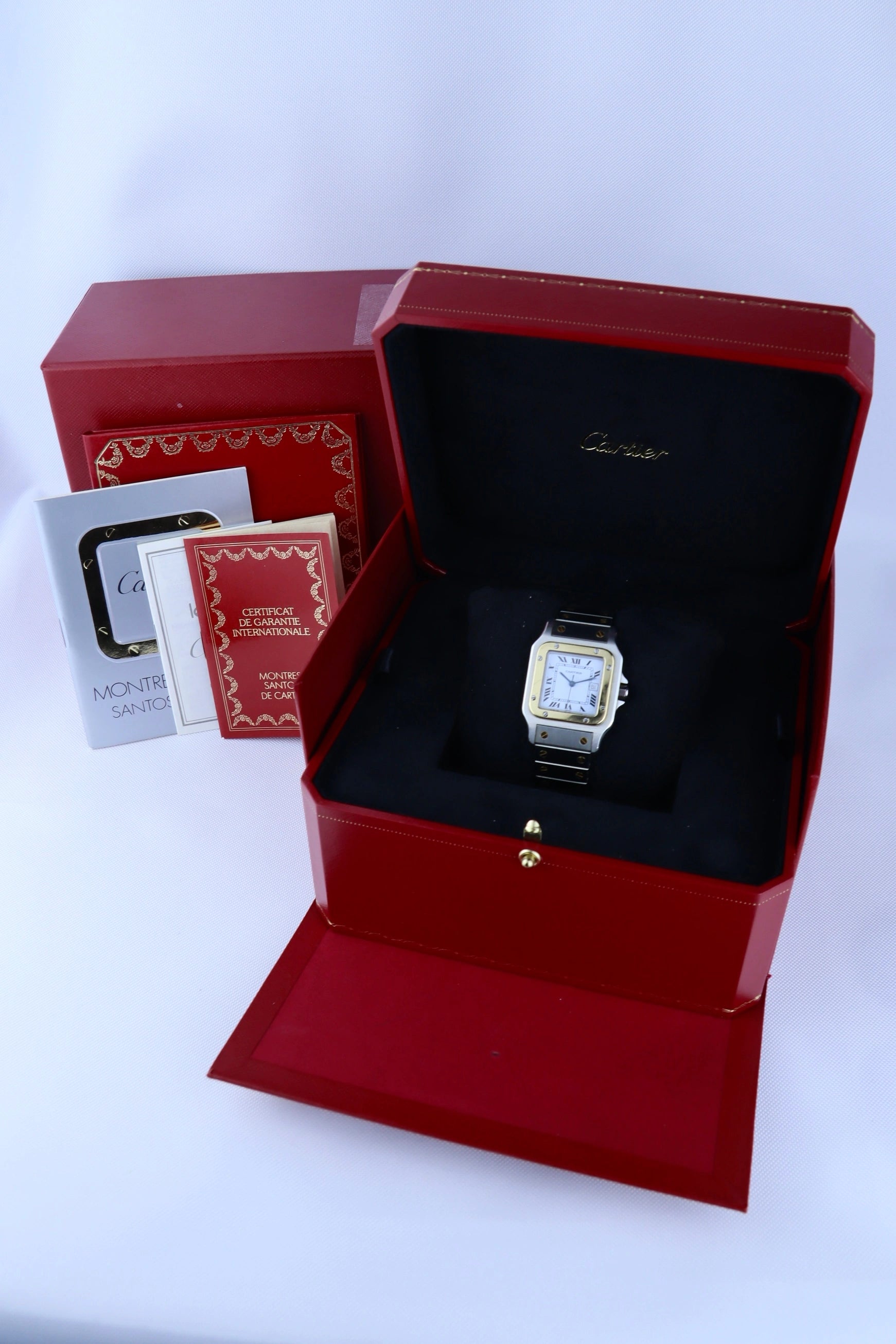 1988 Cartier Santos Carree 1172961 FULL SET