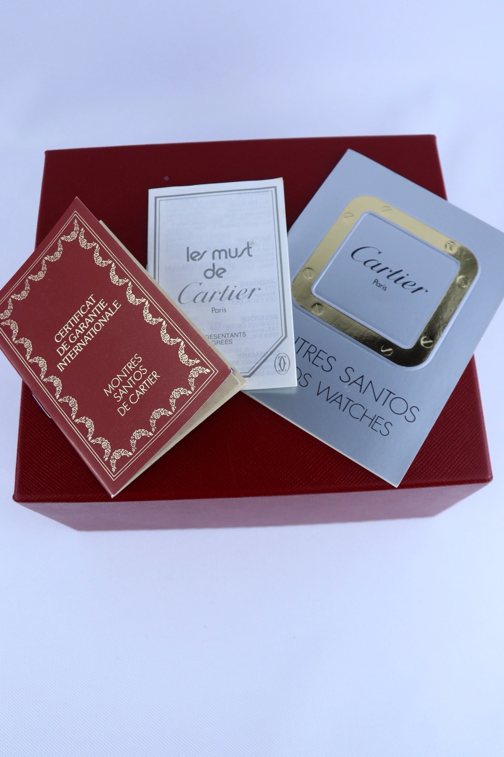 1988 Cartier Santos Carree 1172961 FULL SET