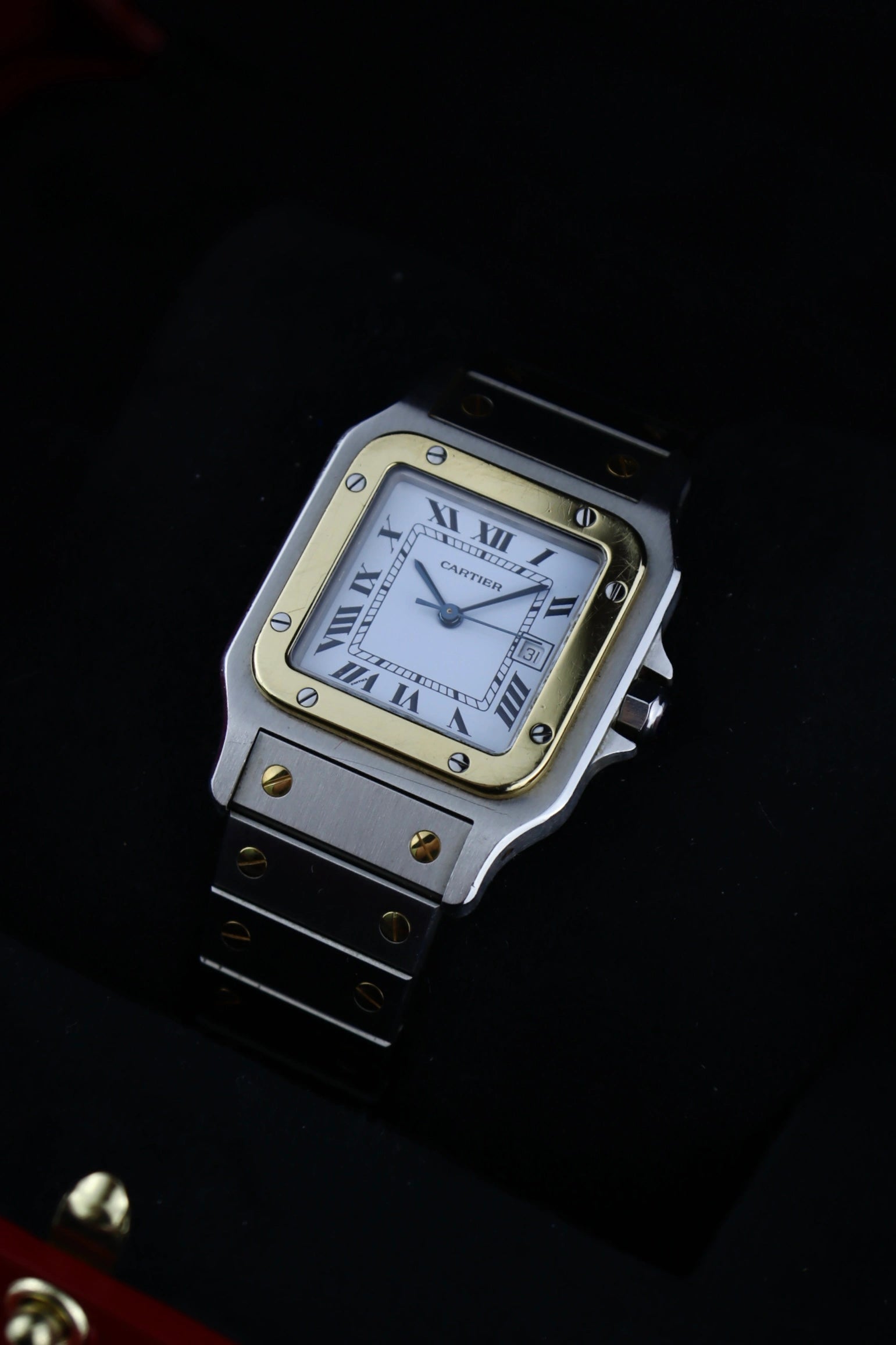 1988 Cartier Santos Carree 1172961 FULL SET