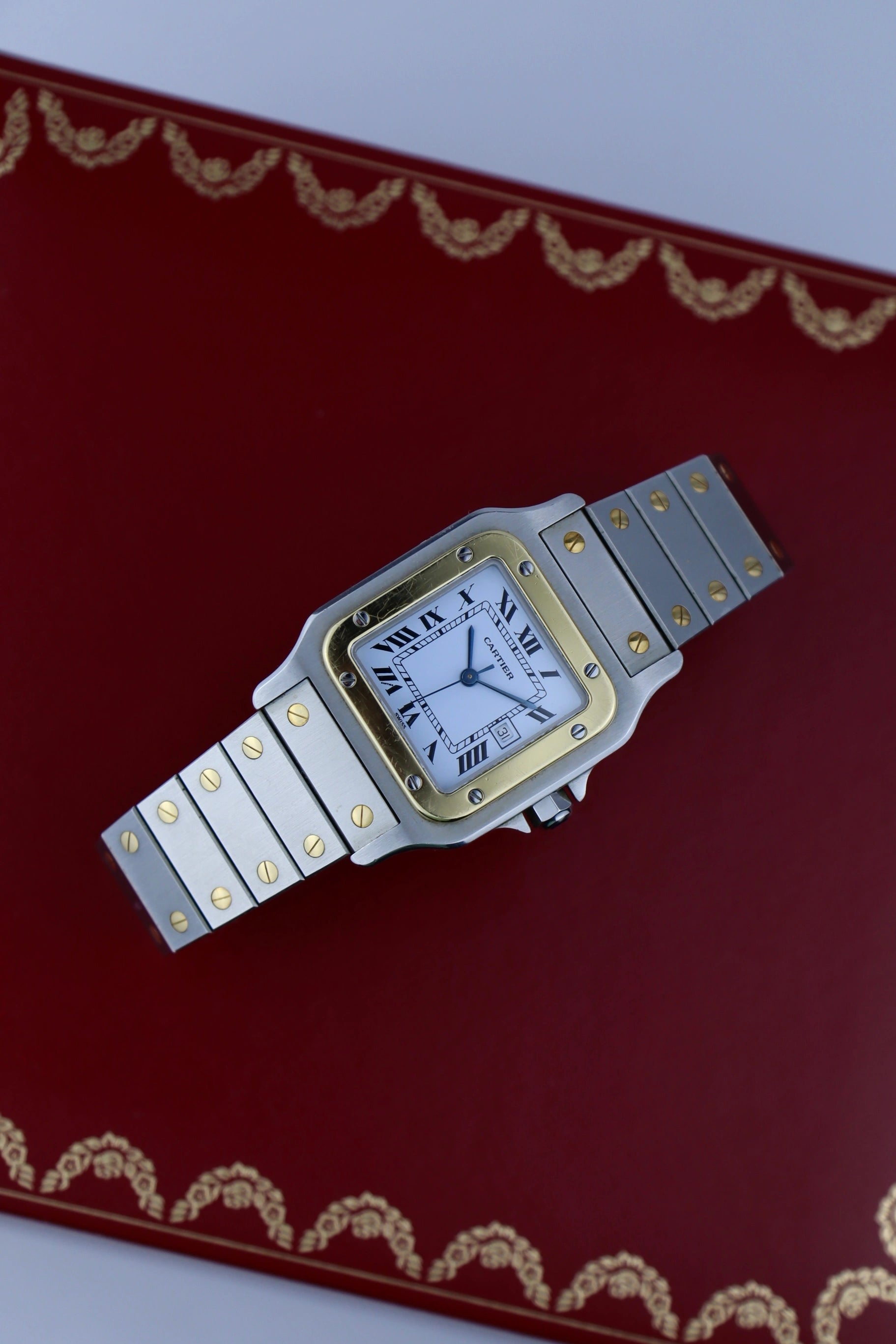 1988 Cartier Santos Carree 1172961 FULL SET