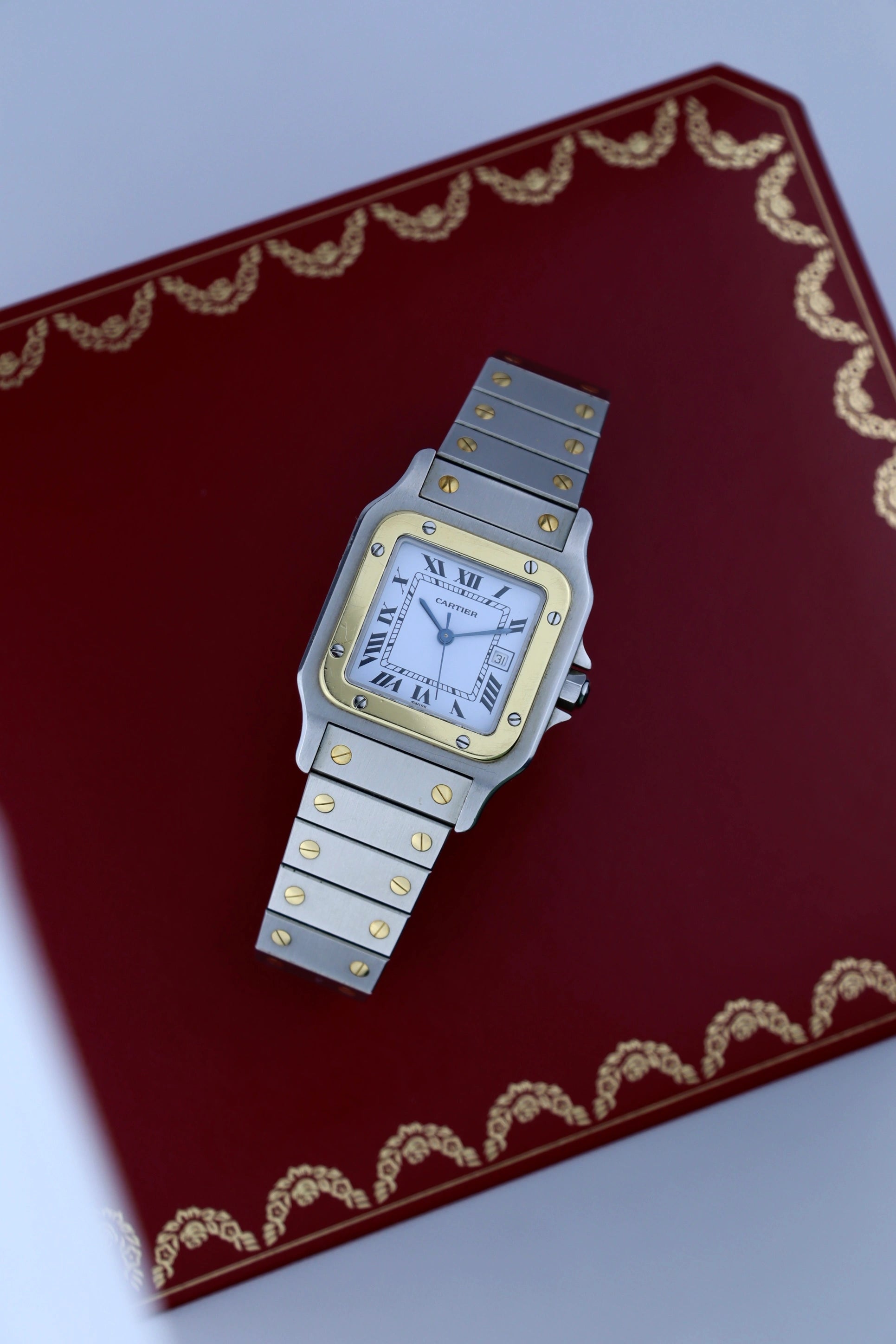 1988 Cartier Santos Carree 1172961 FULL SET