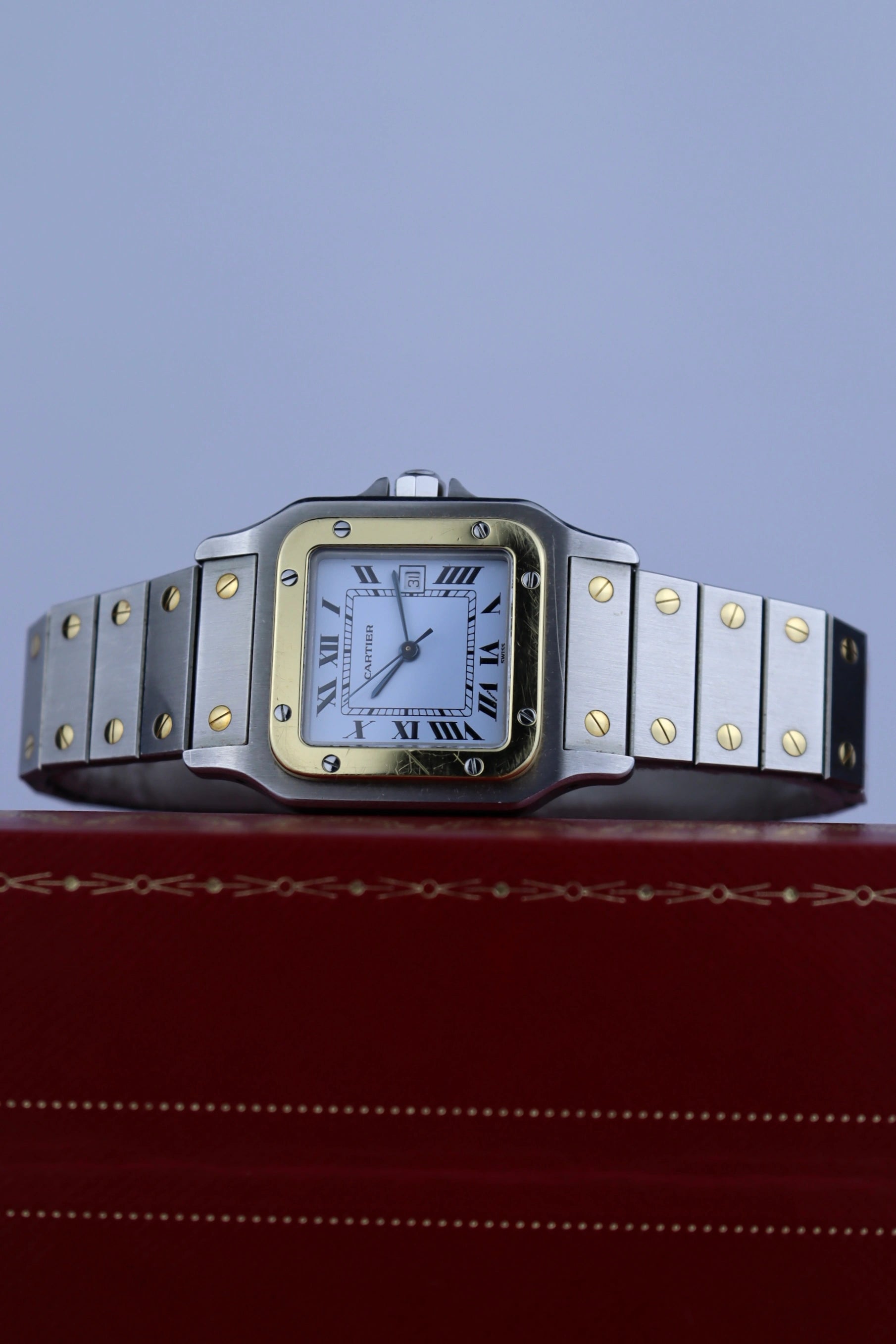 1988 Cartier Santos Carree 1172961 FULL SET