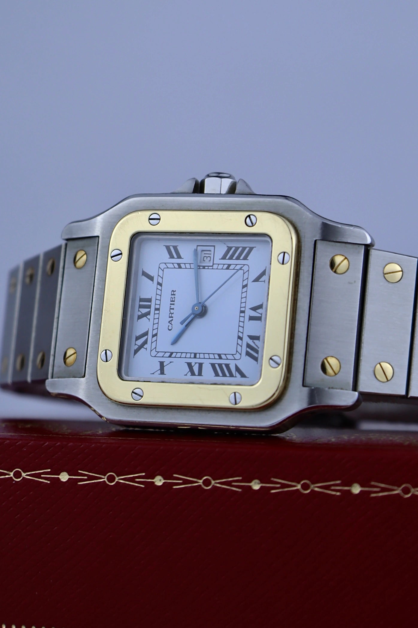 1988 Cartier Santos Carree 1172961 FULL SET