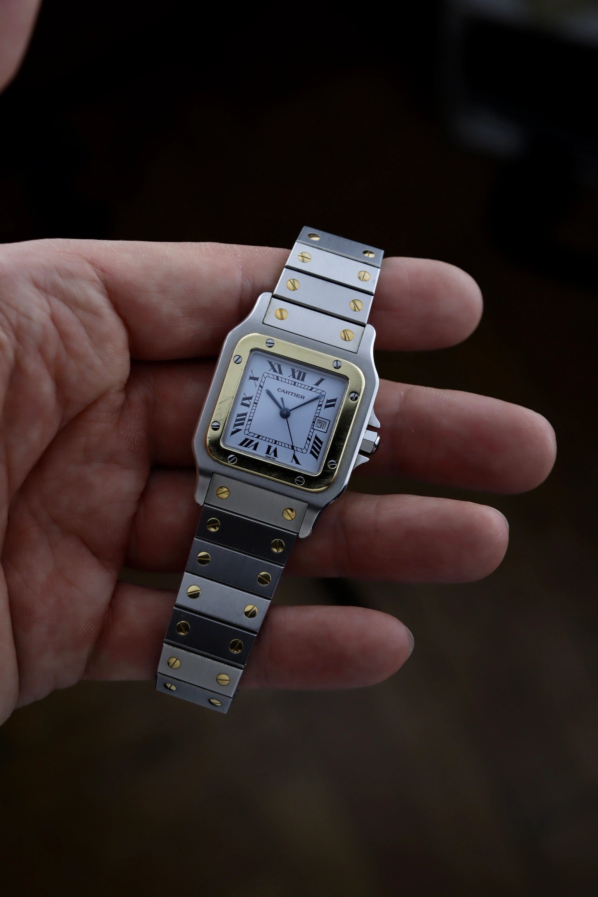 1988 Cartier Santos Carree 1172961 FULL SET